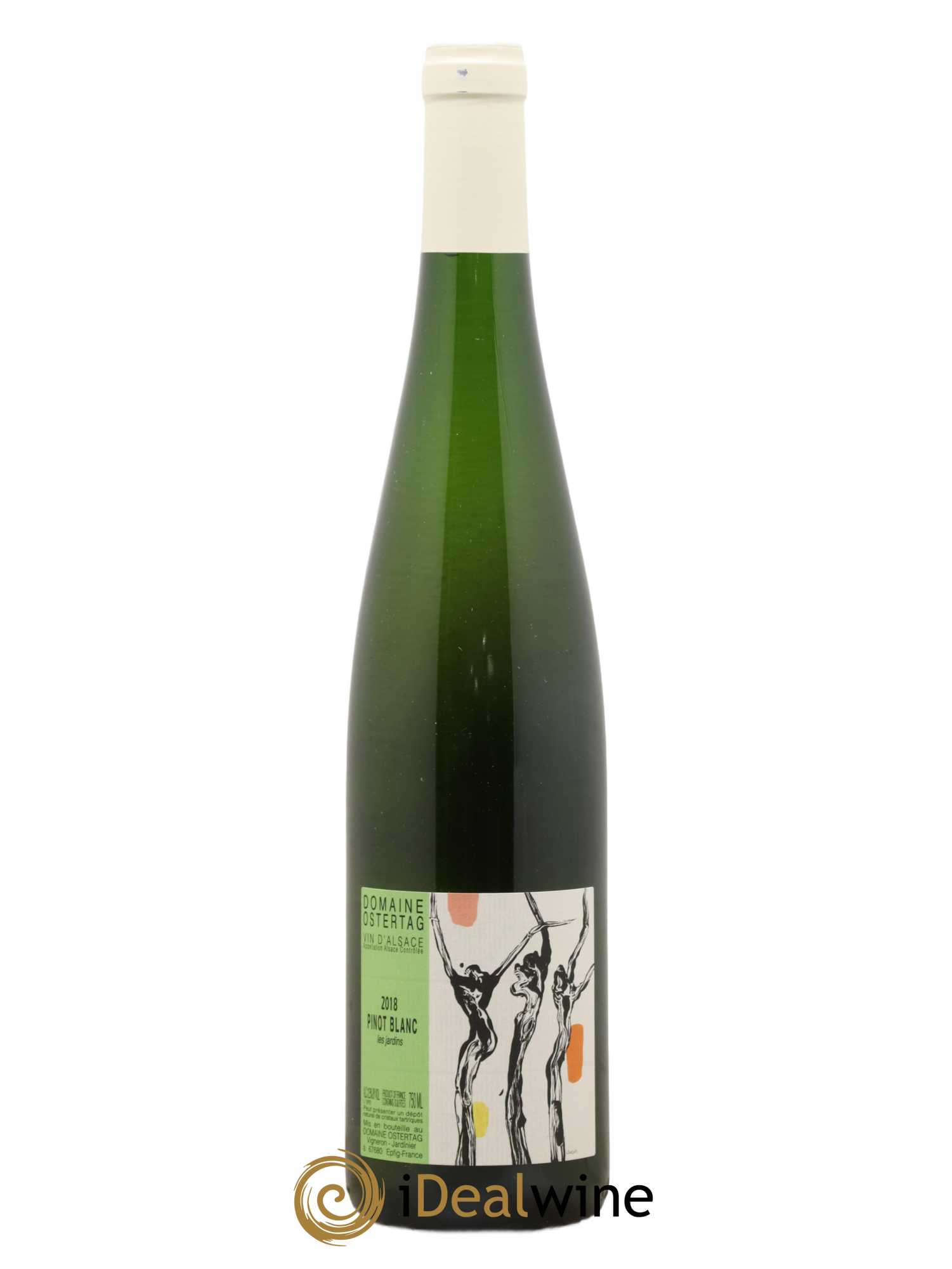 Alsace Pinot Blanc Les Jardins Ostertag (Domaine) 2018 - Lot de 1 bouteille - 0