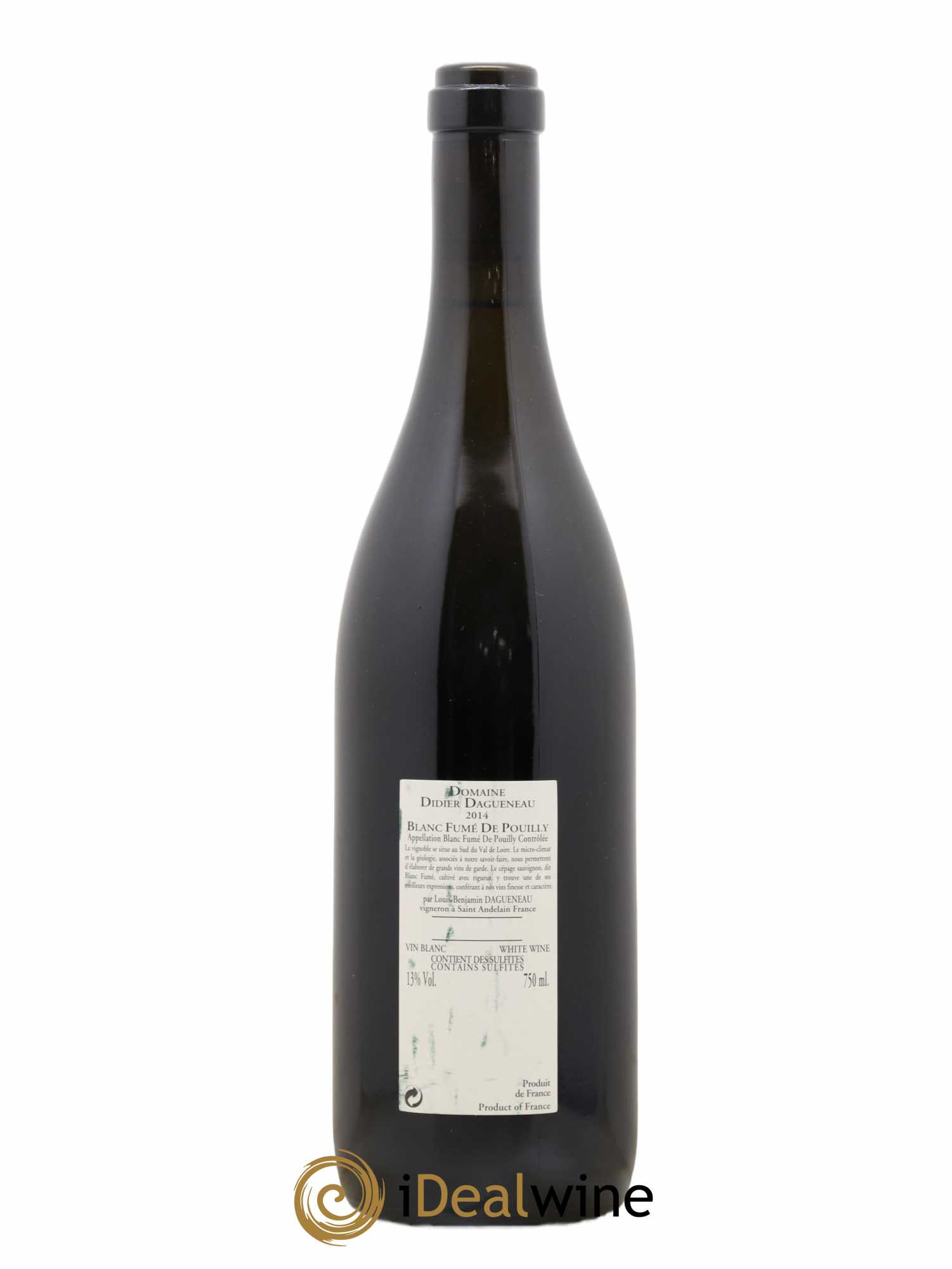 Vin de France (anciennement Pouilly-Fumé) Buisson Renard Dagueneau (Domaine Didier - Louis-Benjamin) 2014 - Lot de 1 bouteille - 1
