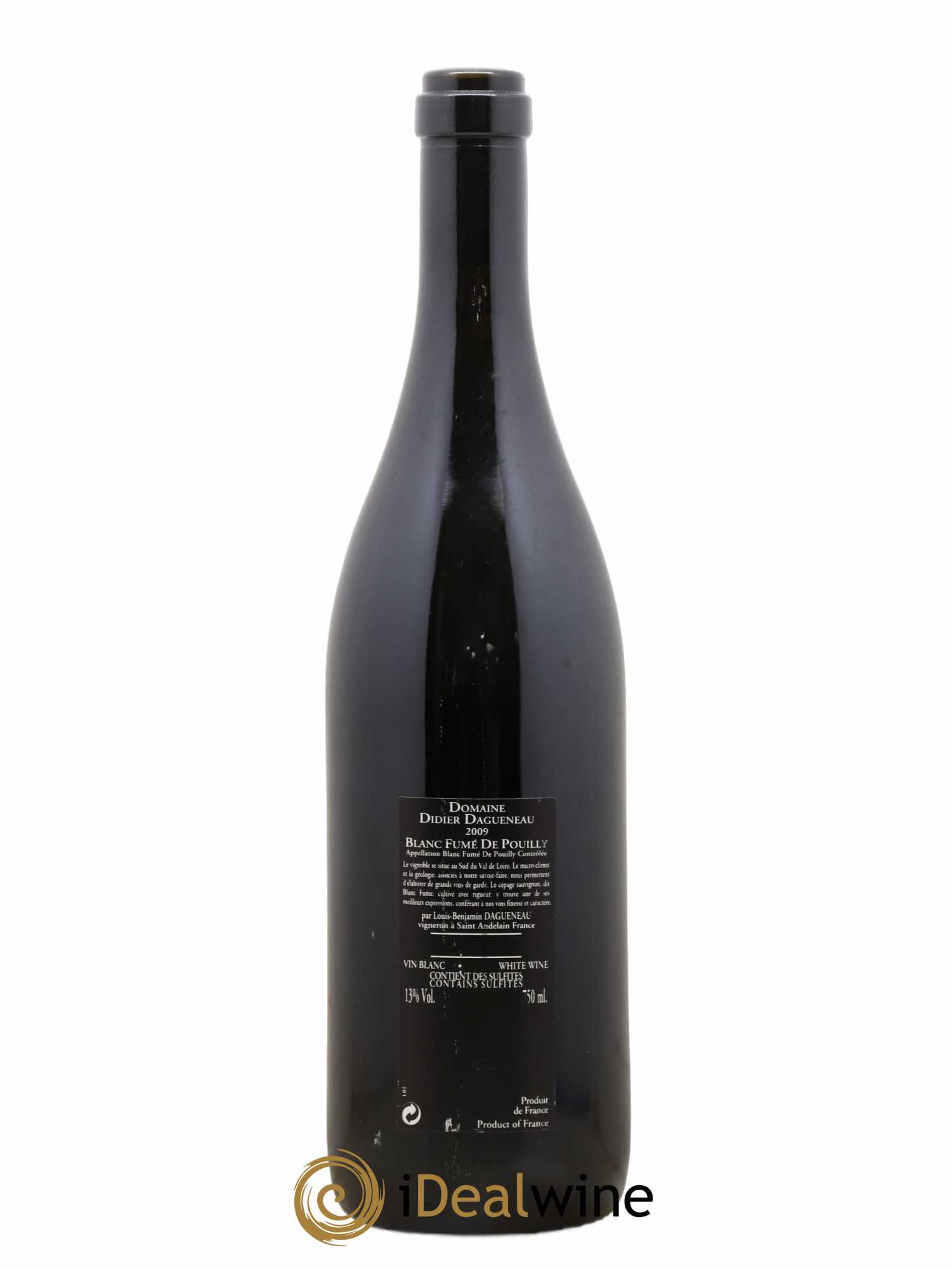 Vin de France (anciennement Pouilly-Fumé) Silex Dagueneau (Domaine Didier - Louis-Benjamin) 2009 - Lot de 1 bouteille - 1