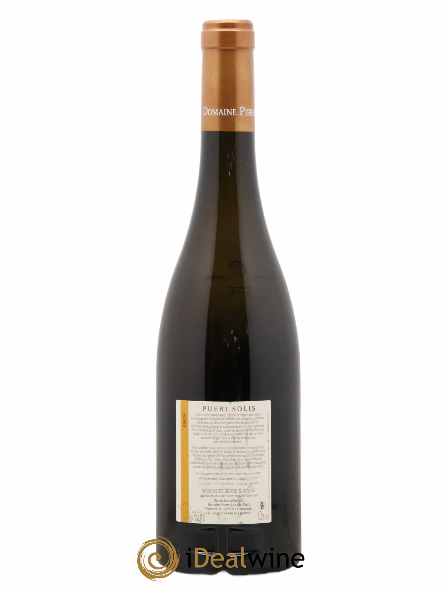 Muscadet-Sèvre-et-Maine Pueri Solis Luneau-Papin 2009 - Lot de 1 bouteille - 1