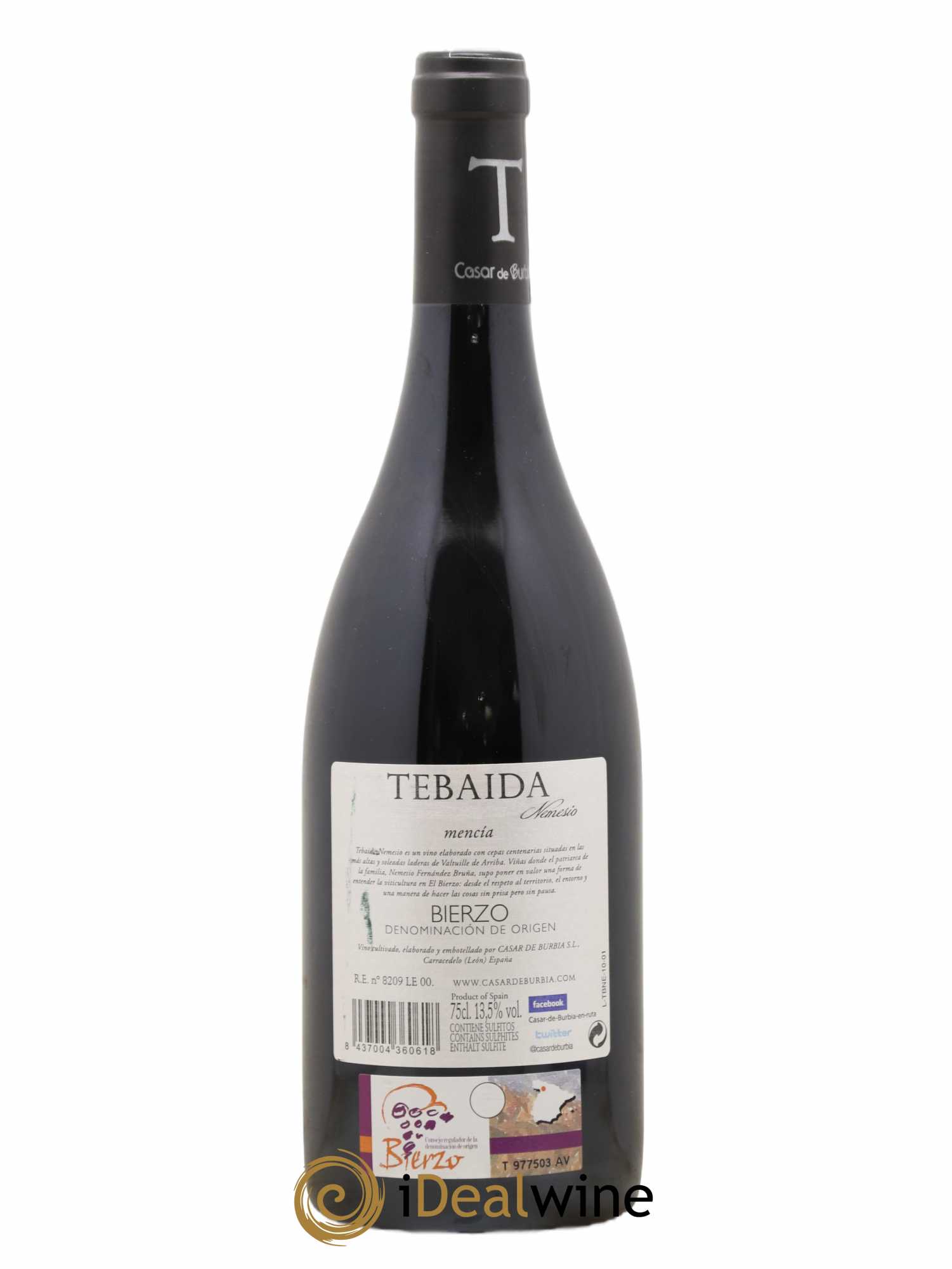 Bierzo DO Mencia Tebauda Nemesion Cesar de Burbia 2010 - Posten von 1 Flasche - 1