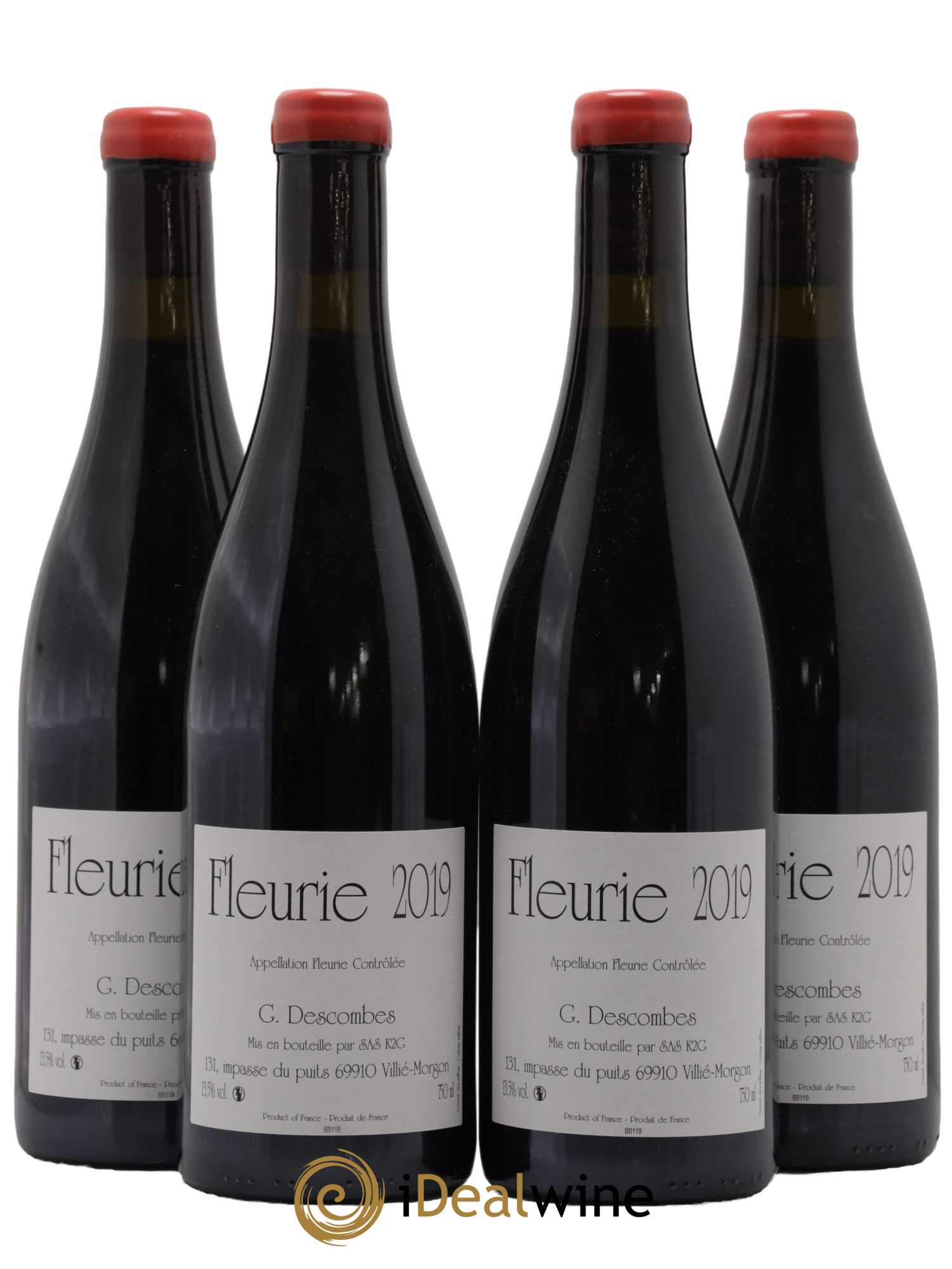 Fleurie Vieilles vignes Georges Descombes (Domaine) 2019 - Lot de 4 bouteilles - 0
