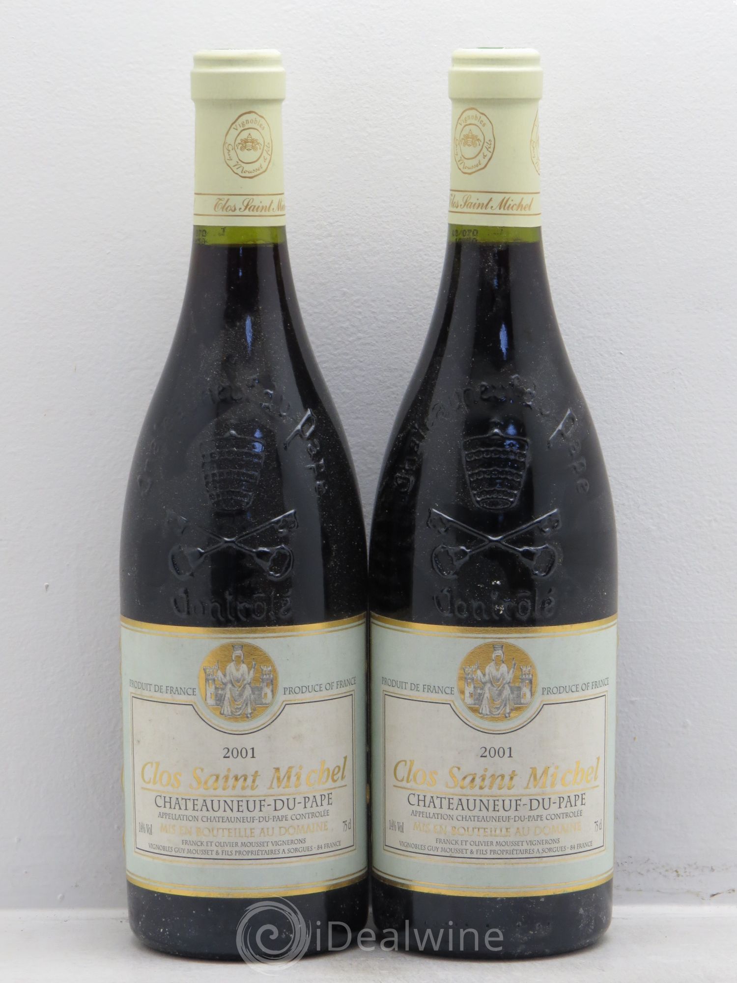 Châteauneuf-du-Pape (sans prix de réserve) 2001 - Lot de 2 bouteilles - 0