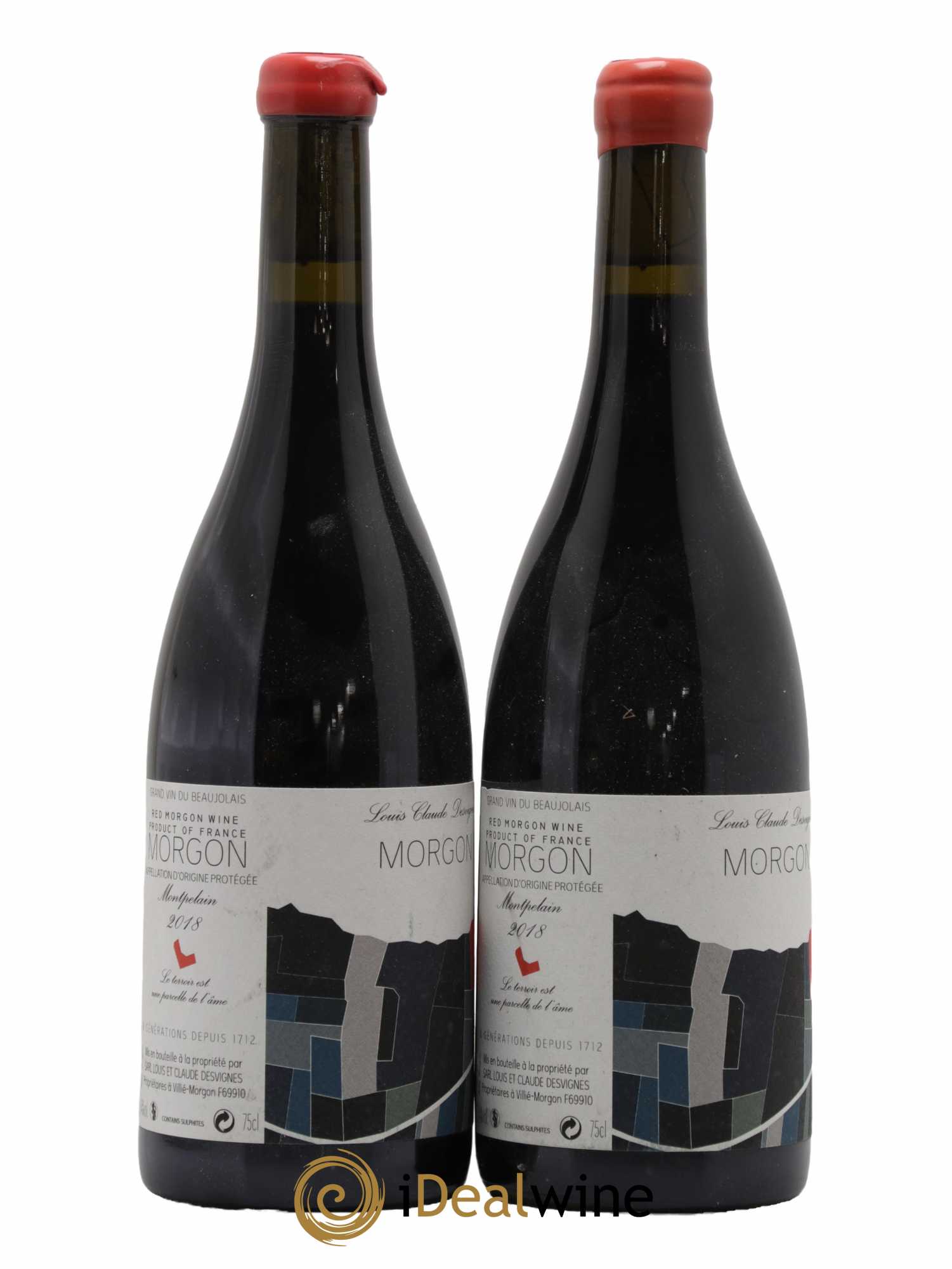 Morgon Montpelain Louis-Claude Desvignes 2018 - Lot de 2 bouteilles - 0