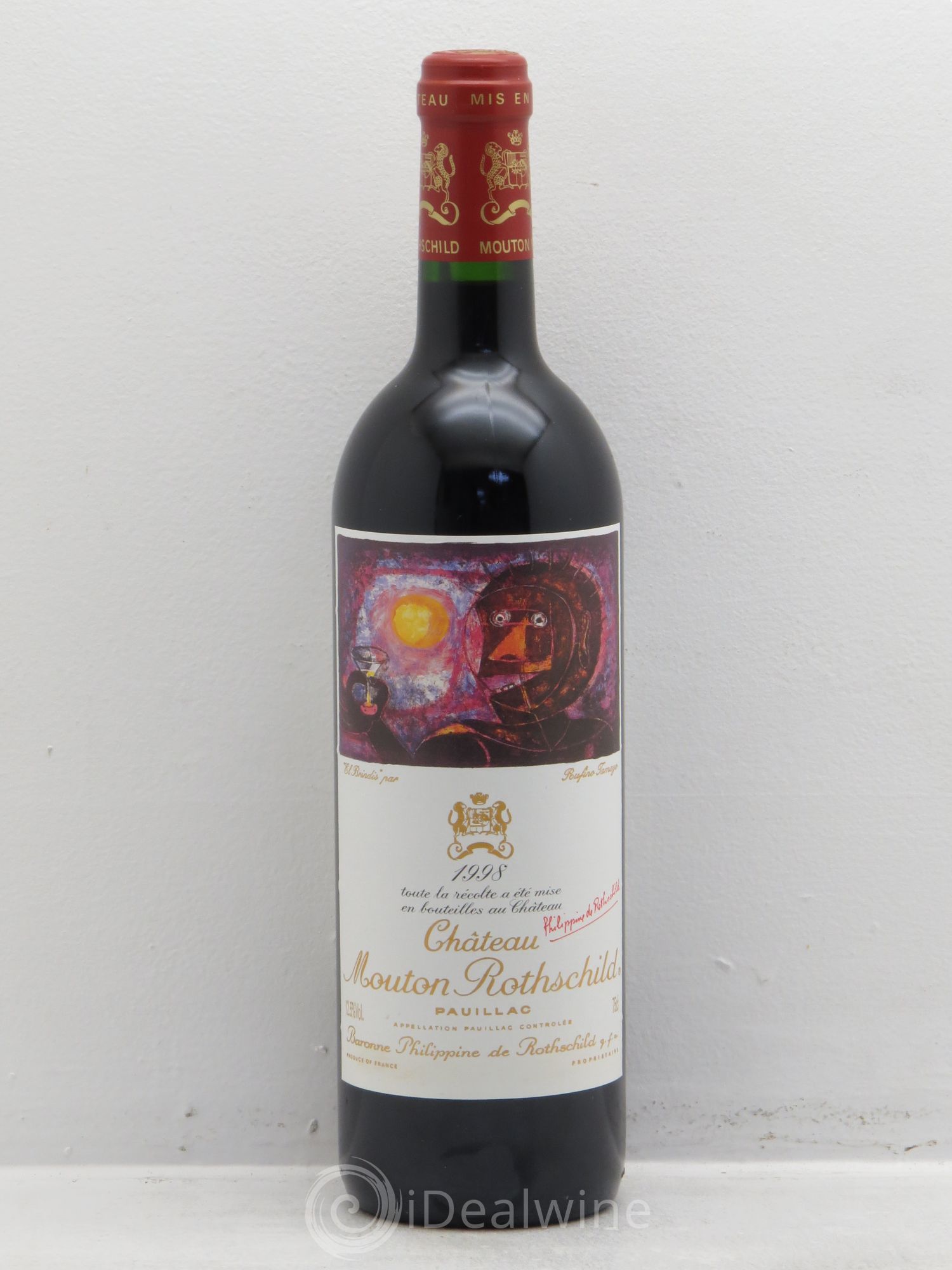 Château Mouton Rothschild 1er Grand Cru Classé 1998 - Lot de 1 bouteille - 0