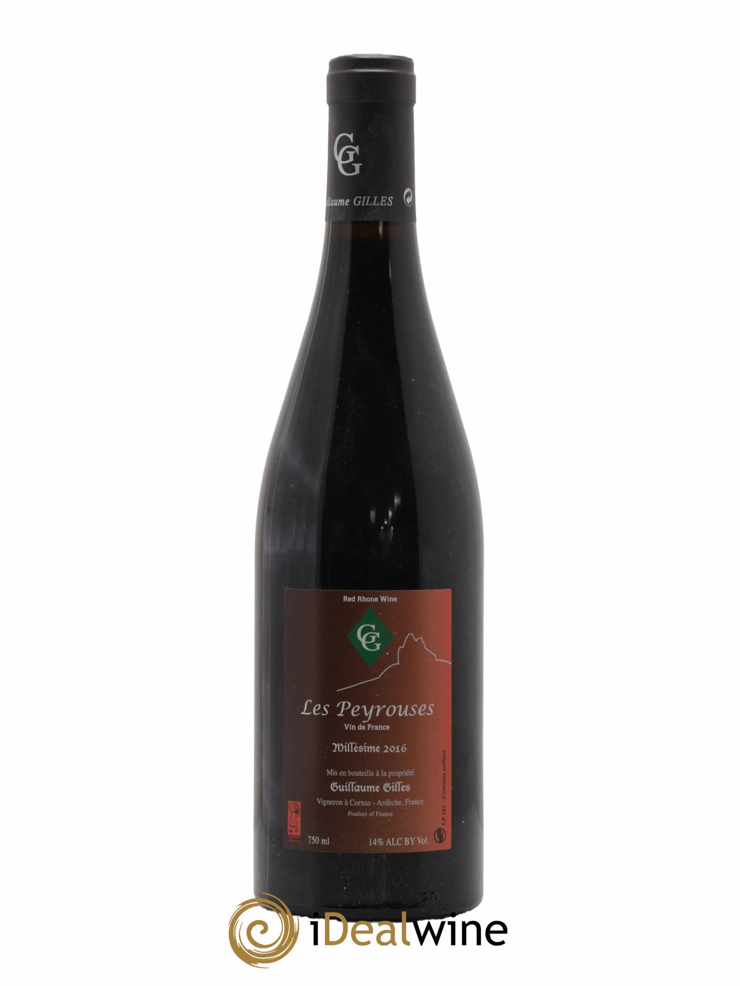 Côtes-du-Rhône Les Peyrouses Guillaume Gilles 2016 - Lot de 1 bouteille - 0
