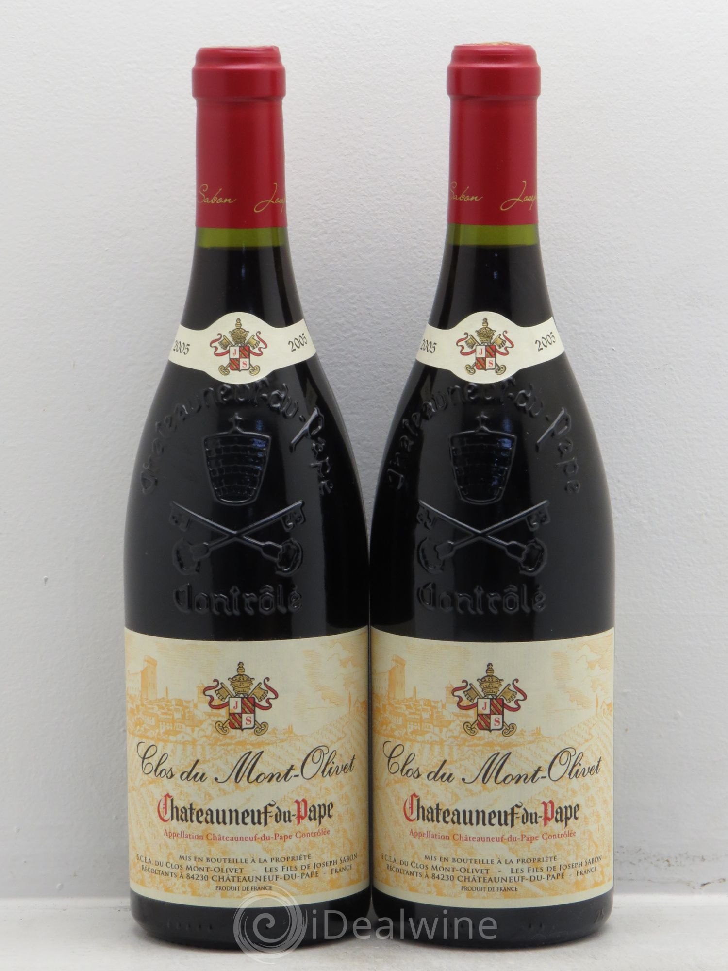 Châteauneuf-du-Pape Clos du Mont-Olivet 2005 - Lot de 2 bouteilles - 0