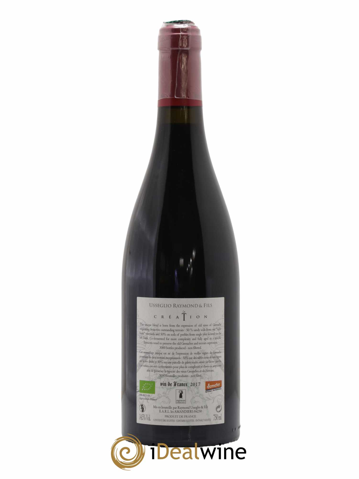 Vin de France La Création Raymond Usseglio 2017 - Lotto di 1 bottiglia - 1