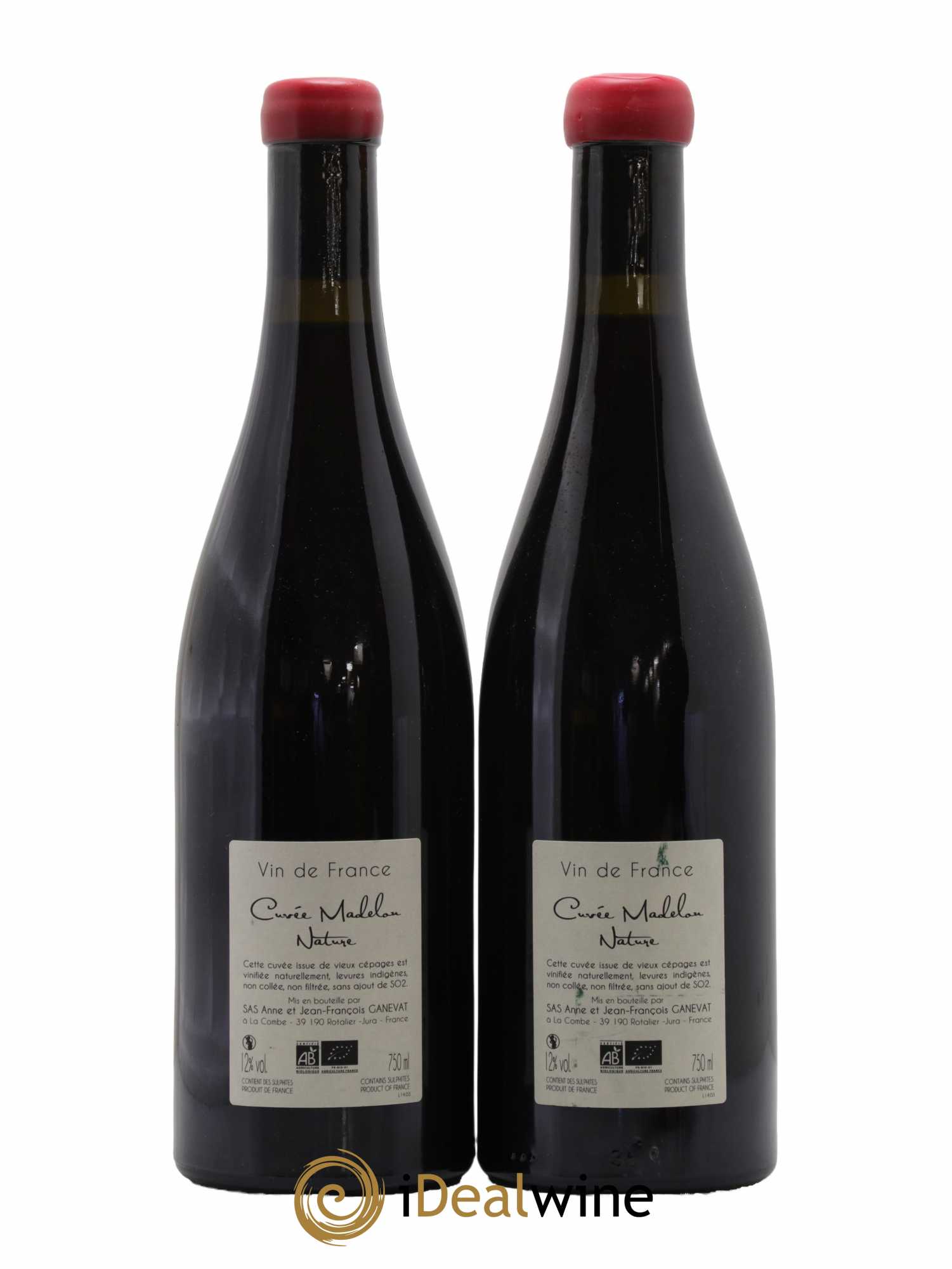 Vin de France Madelon Anne et Jean François Ganevat Nature 2014 - Lot de 2 bouteilles - 1