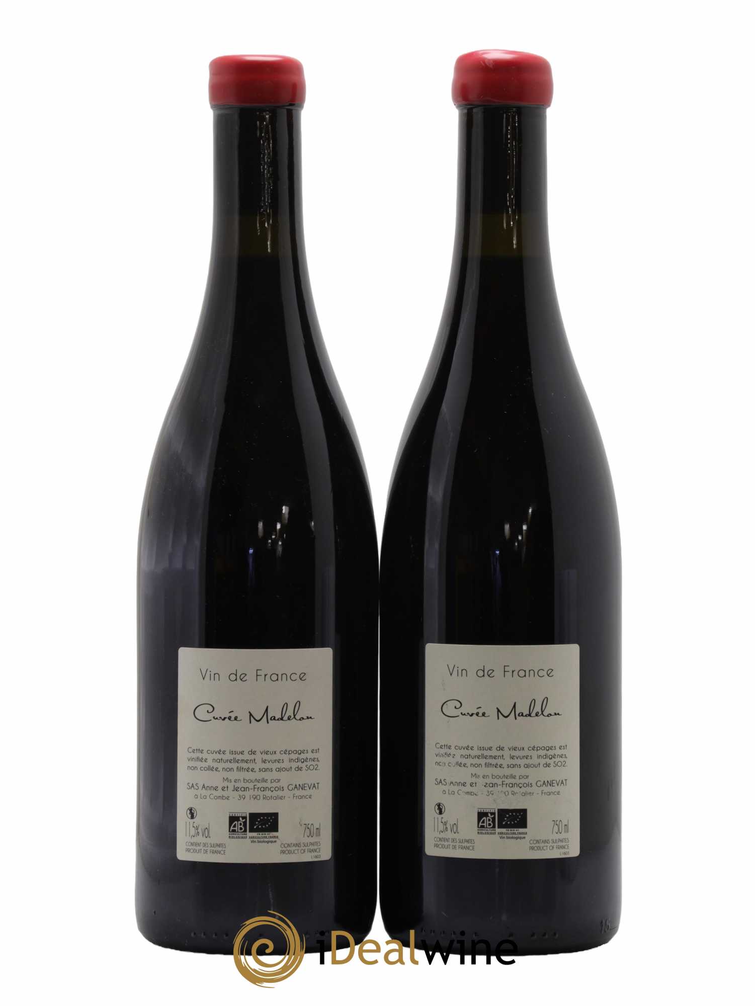 Vin de France Madelon Anne et Jean François Ganevat 2016 - Lot de 2 bouteilles - 1