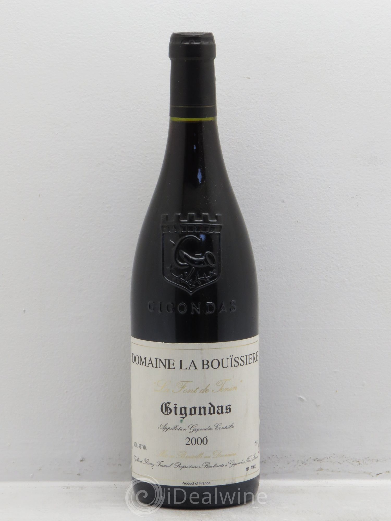 Gigondas Le Font de Tonin - Domaine de la Bouïssière 2000 - Posten von 6 Flaschen - 0