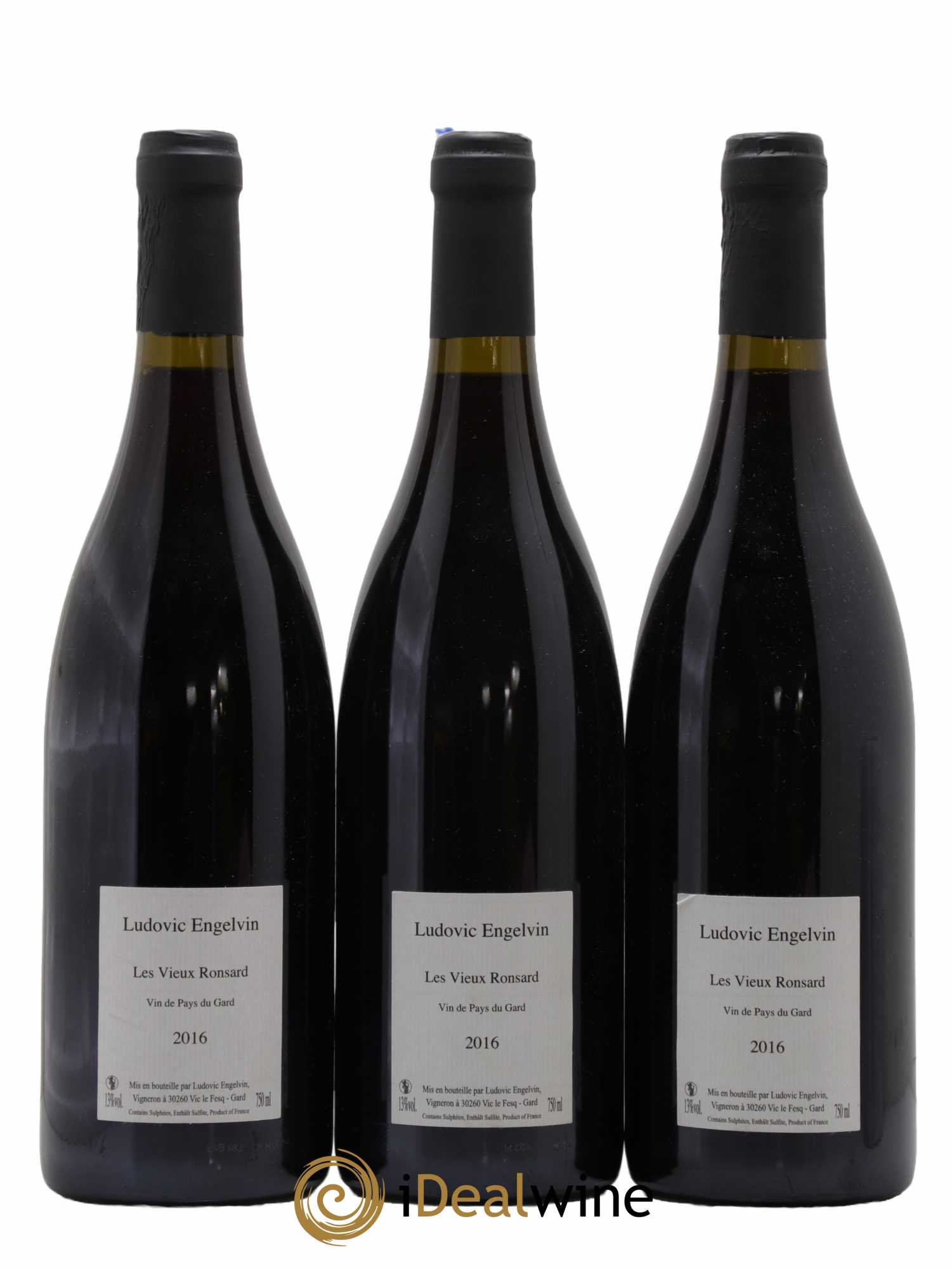 Vin de France Les Vieux Ronsards Ludovic Engelvin 2016 - Lot de 3 bouteilles - 1