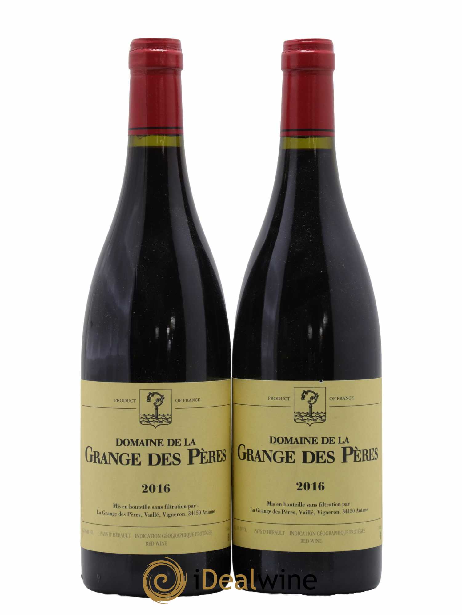 Pays d'Hérault Grange des Pères Laurent Vaillé 2016 - Lot de 2 bouteilles - 0