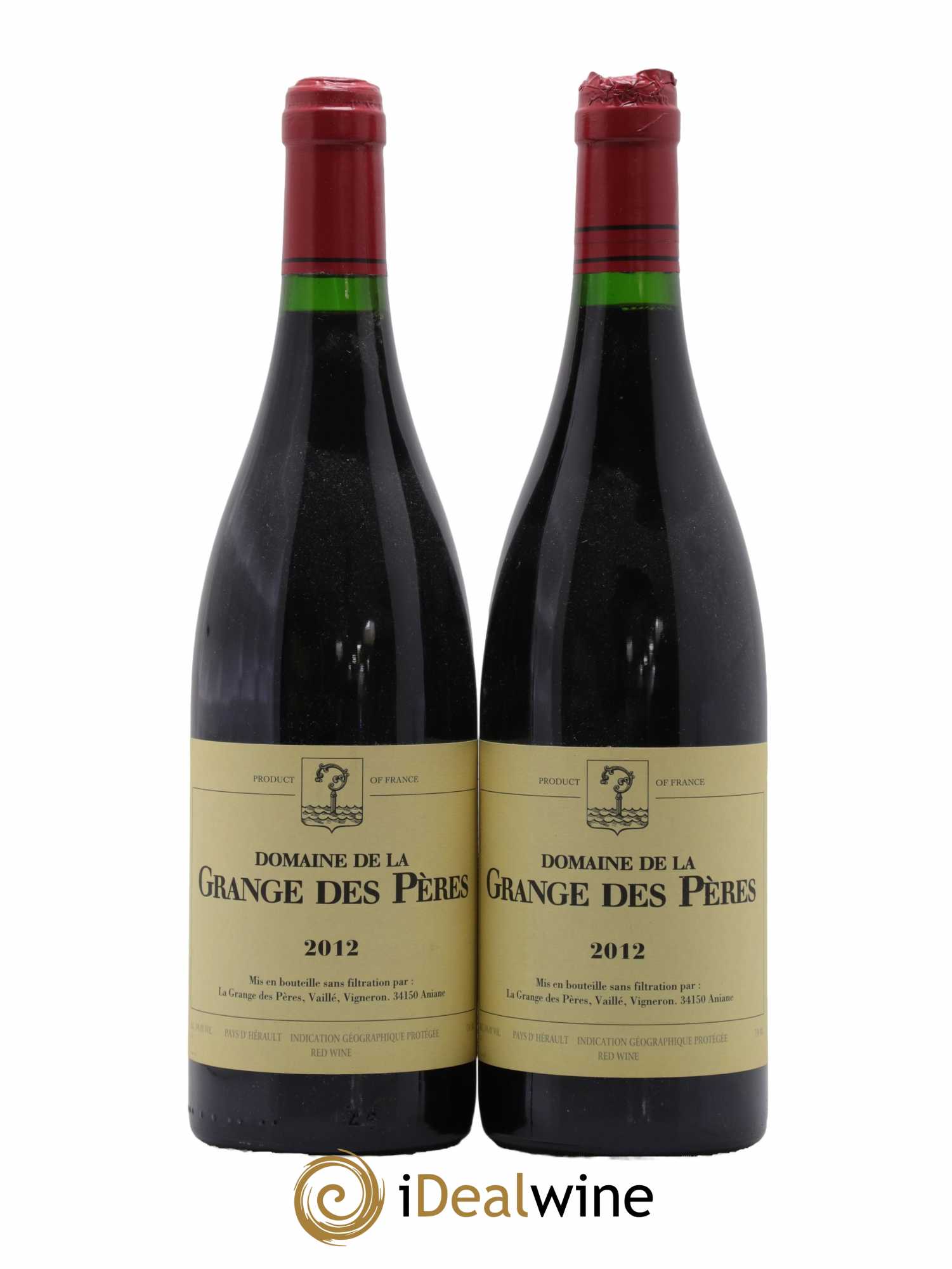 Pays d'Hérault Grange des Pères Laurent Vaillé 2012 - Lot de 2 bouteilles - 0