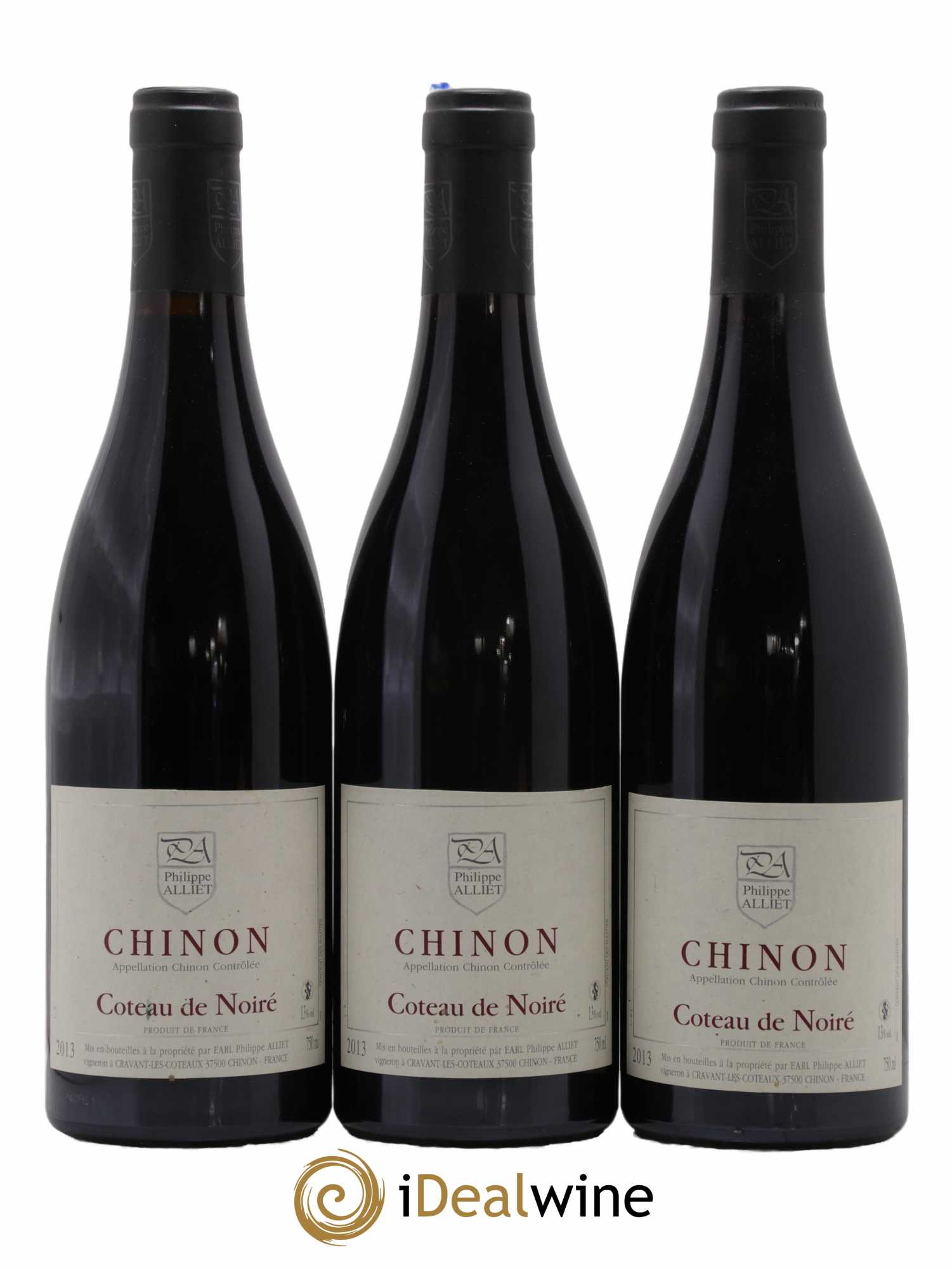 Chinon Coteau de Noiré Philippe Alliet 2013 - Lot de 3 bouteilles - 0