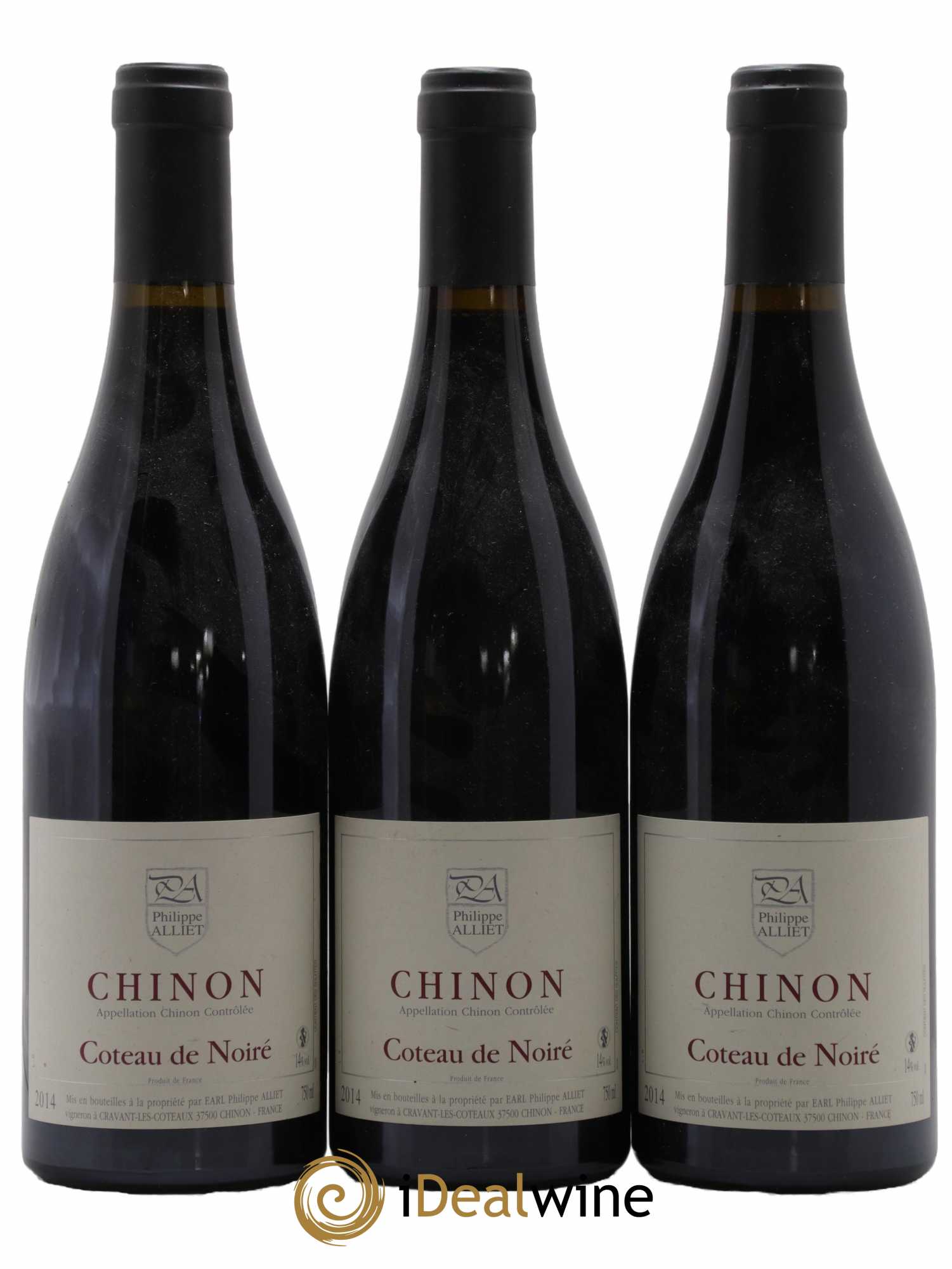 Chinon Coteau de Noiré Philippe Alliet 2014 - Lot de 3 bouteilles - 0