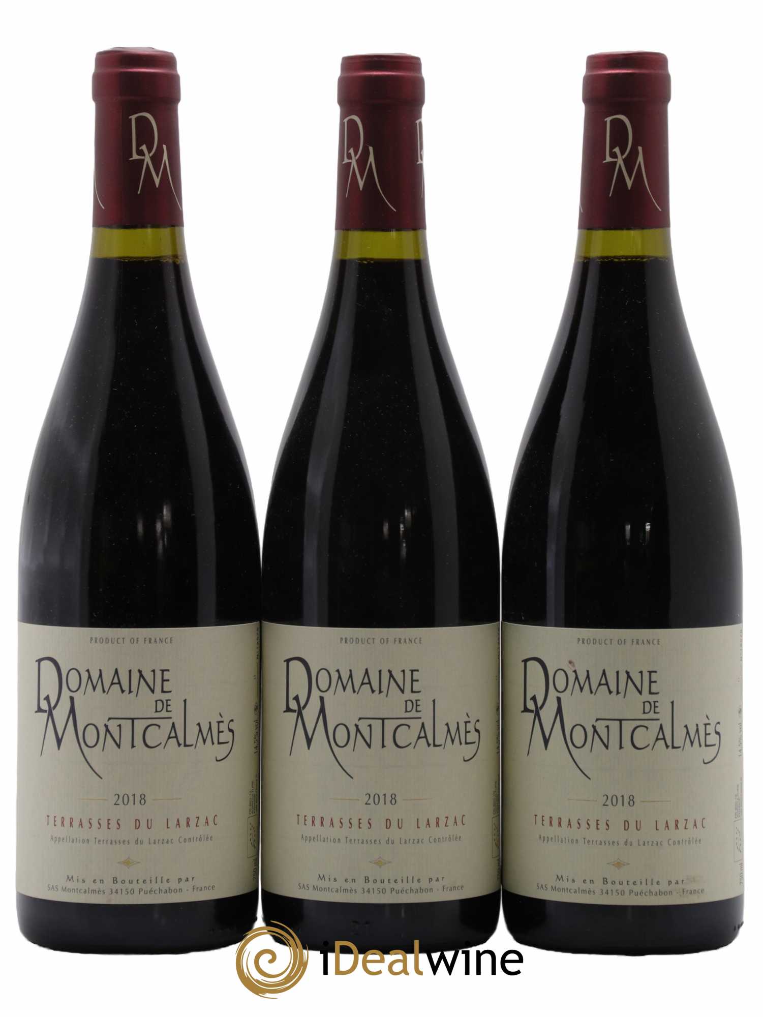 Terrasses du Larzac Domaine de Montcalmès Frédéric Pourtalié 2018 - Lot de 3 bouteilles - 0