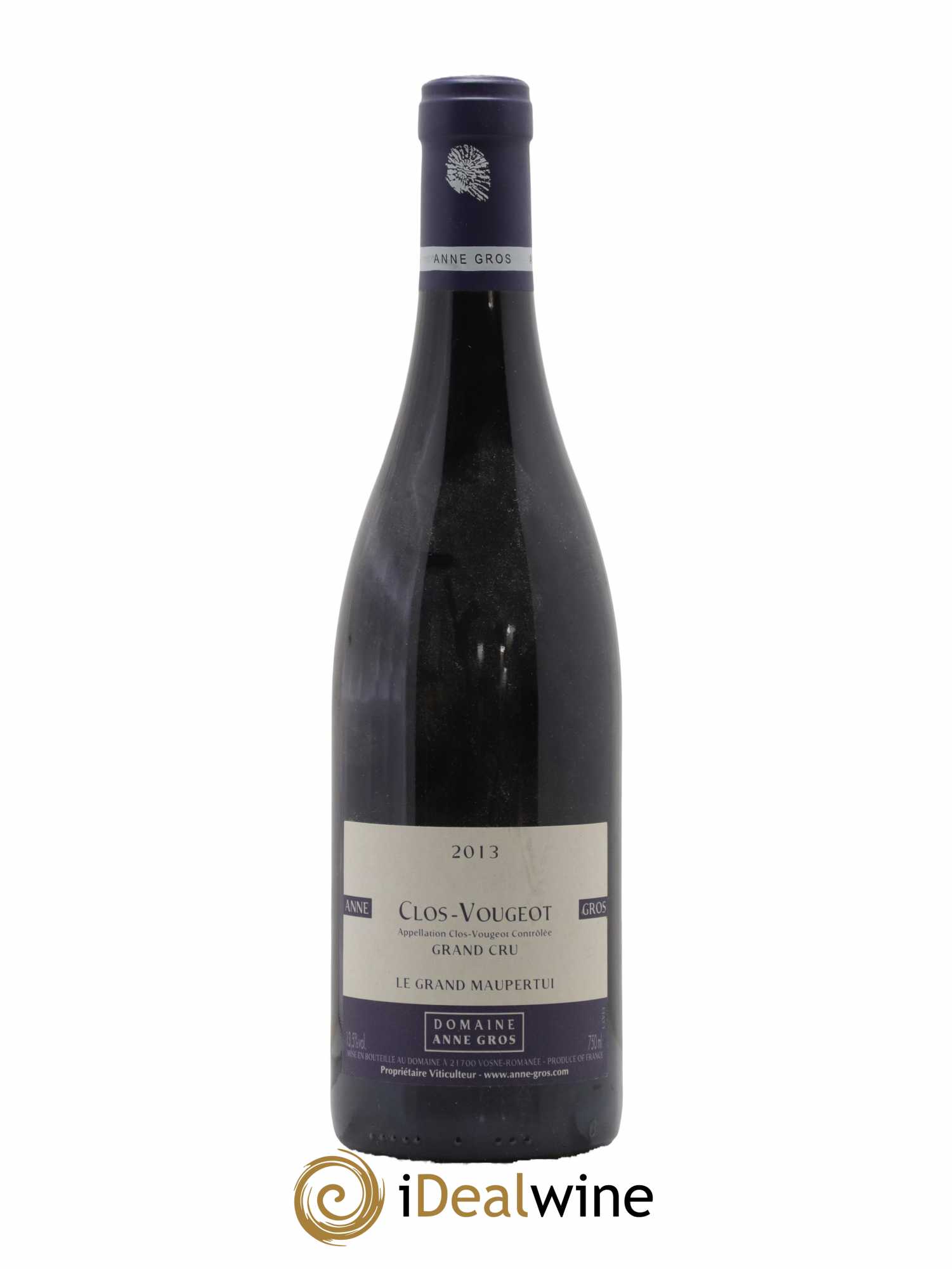 Clos de Vougeot Grand Cru Le Grand Maupertui Anne Gros 2013 - Lot de 1 bouteille - 0