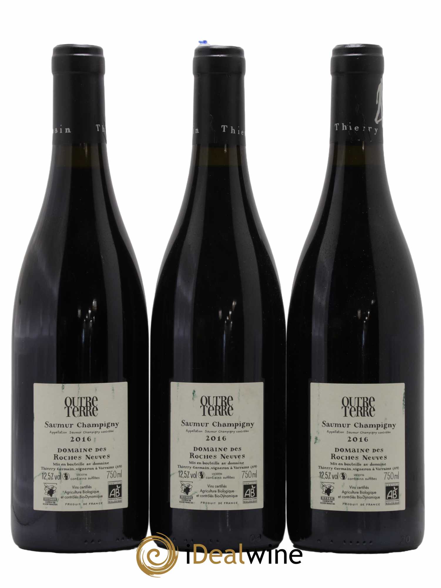 Saumur-Champigny Outre Terre Domaine des Roches Neuves - Thierry Germain 2016 - Lot de 3 bouteilles - 1