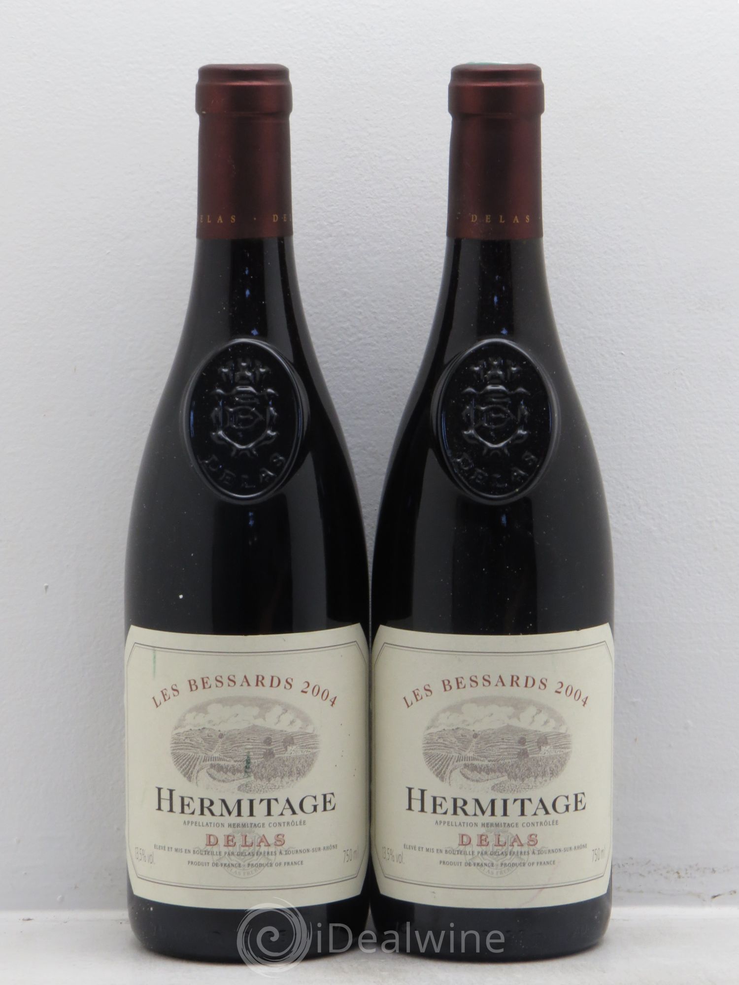 Hermitage Les Bessards Delas Frères 2004 - Lot de 2 bouteilles - 0