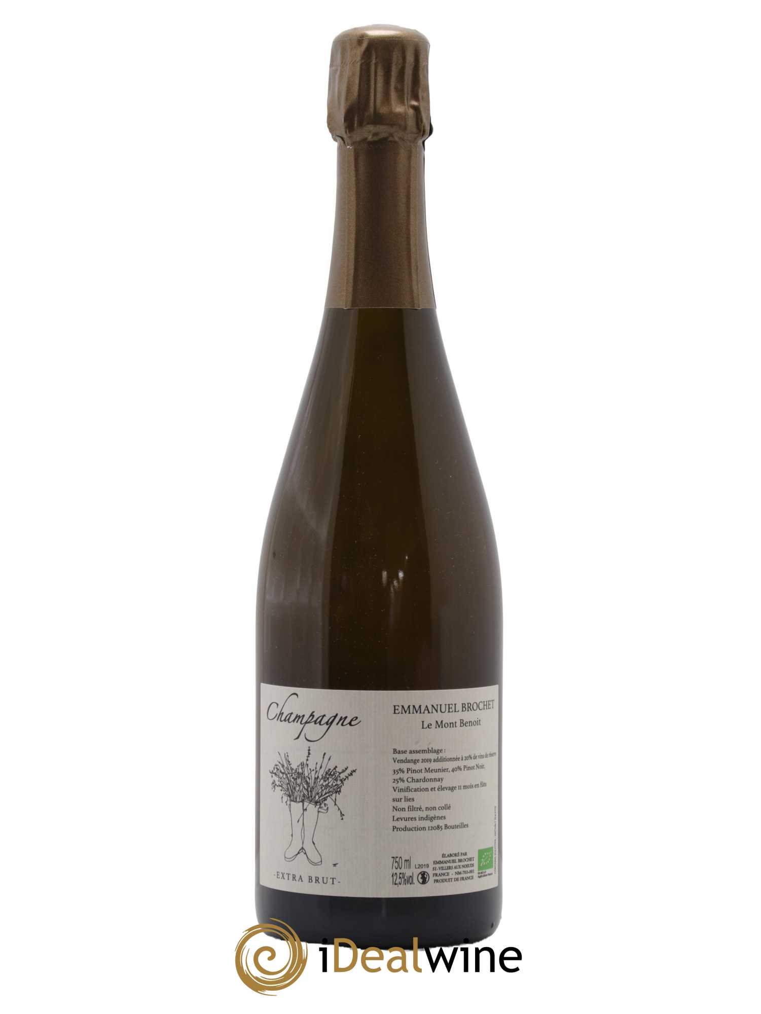 Le Mont Benoit Extra-Brut Emmanuel Brochet - Lot de 1 bouteille - 0