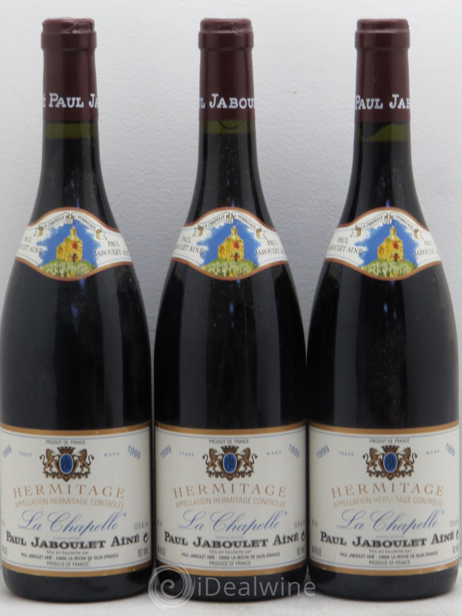 Hermitage La Chapelle Paul Jaboulet Ainé 1999 - Lot de 3 bouteilles - 0