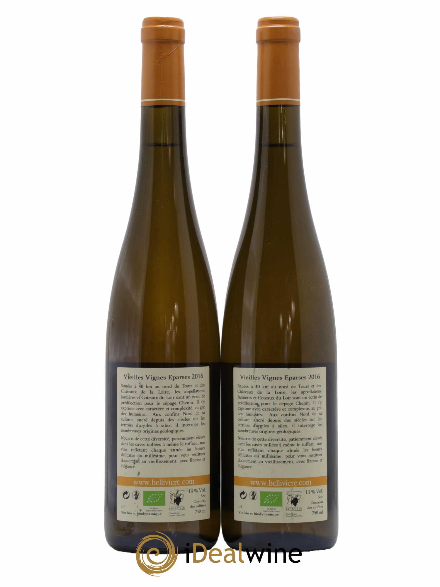 Coteaux du Loir Vieilles Vignes Eparses Domaine de Bellivière 2016 - Lot de 2 bouteilles - 1