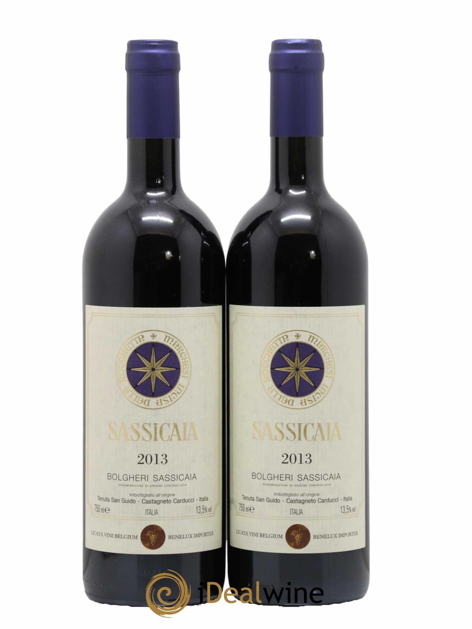 Bolgheri DOC Sassicaia Tenuta San Guido 2013 - Lot de 2 bouteilles - 0