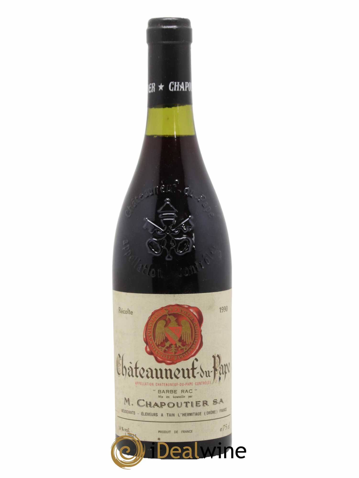 Châteauneuf-du-Pape Barbe Rac Chapoutier 1990 - Posten von 1 Flasche - 0