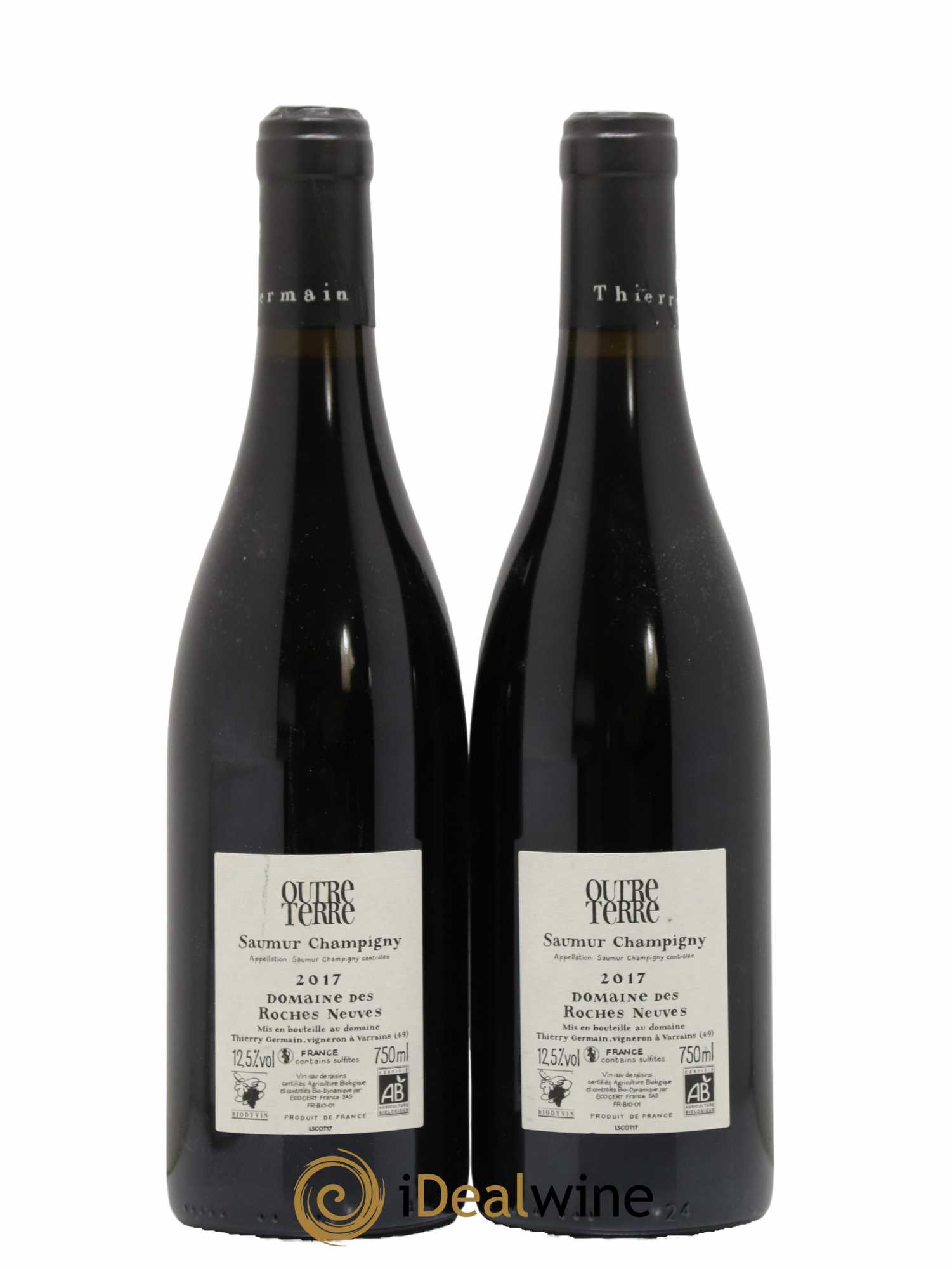 Saumur-Champigny Outre Terre Domaine des Roches Neuves - Thierry Germain 2017 - Lot de 2 bouteilles - 1