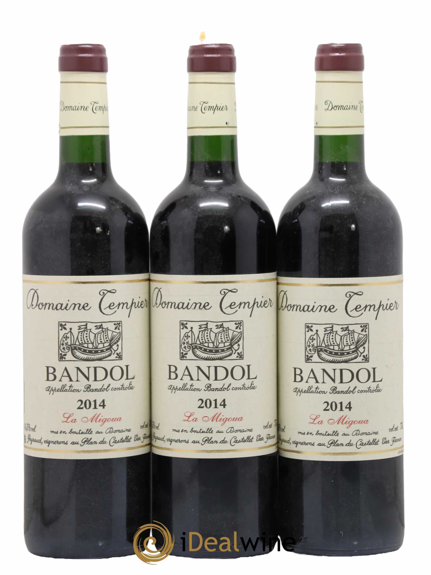Bandol Domaine Tempier Cuvée La Migoua Famille Peyraud 2014 - Lot de 3 bouteilles - 0