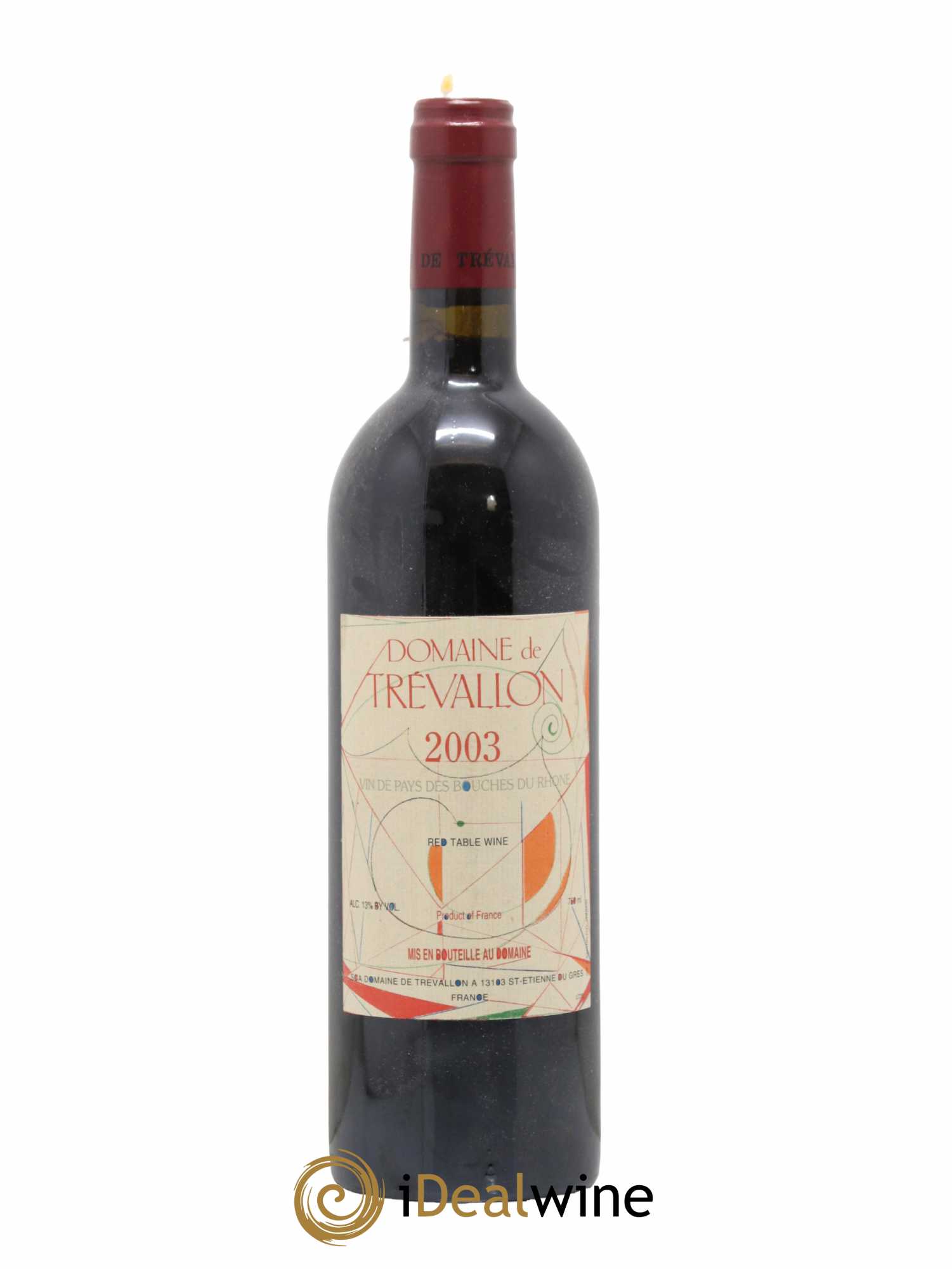 VDP Bouches du Rhône Trévallon (Domaine de) Eloi Dürrbach 2003 - Lot de 1 bouteille - 0