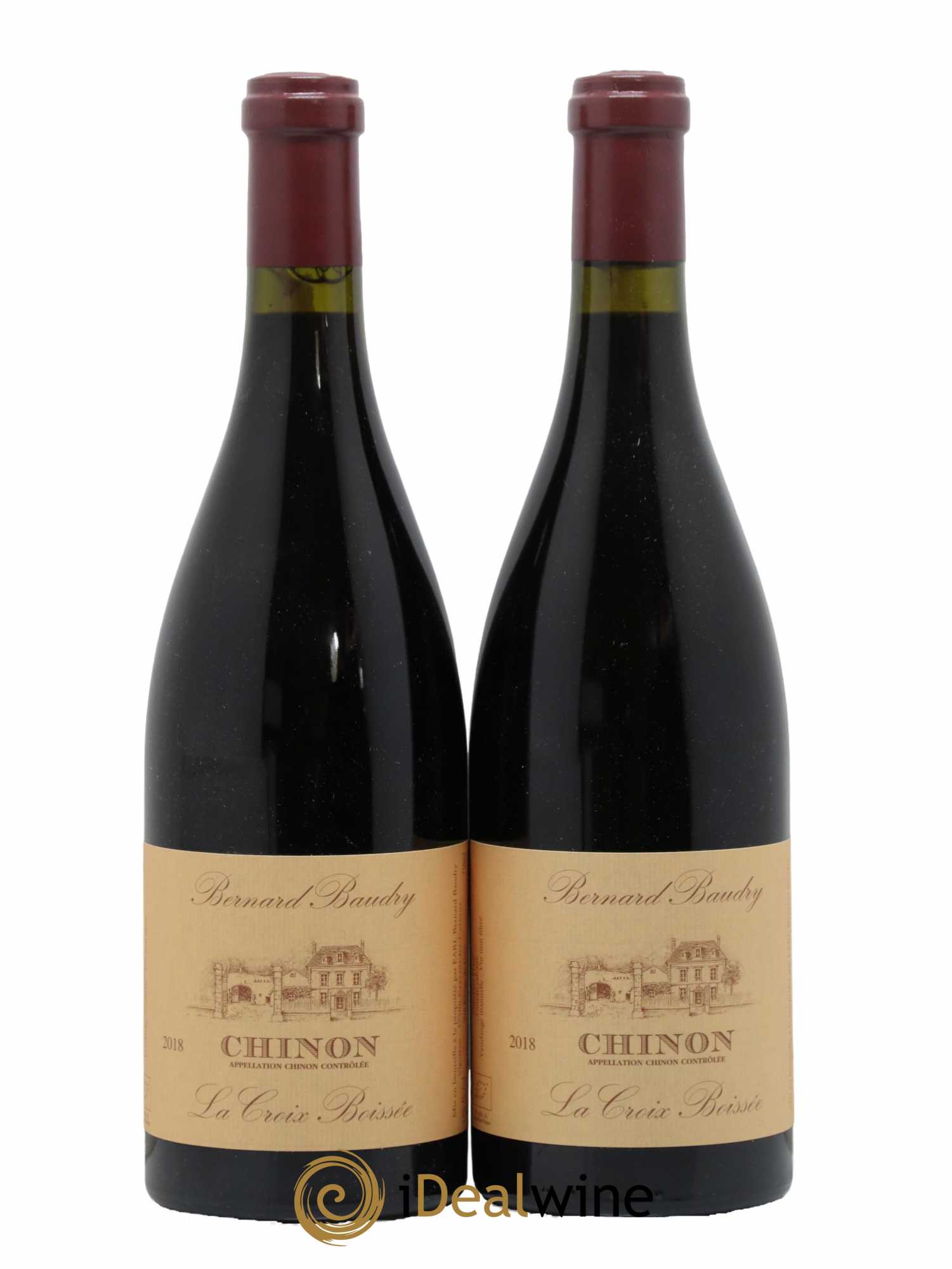 Chinon La Croix Boissée Bernard Baudry 2018 - Lot de 2 bouteilles - 0