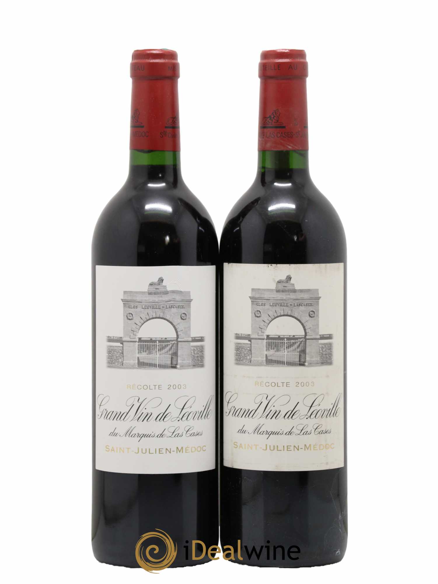 Château Léoville Las Cases 2ème Grand Cru Classé 2003 - Lot de 2 bouteilles - 0