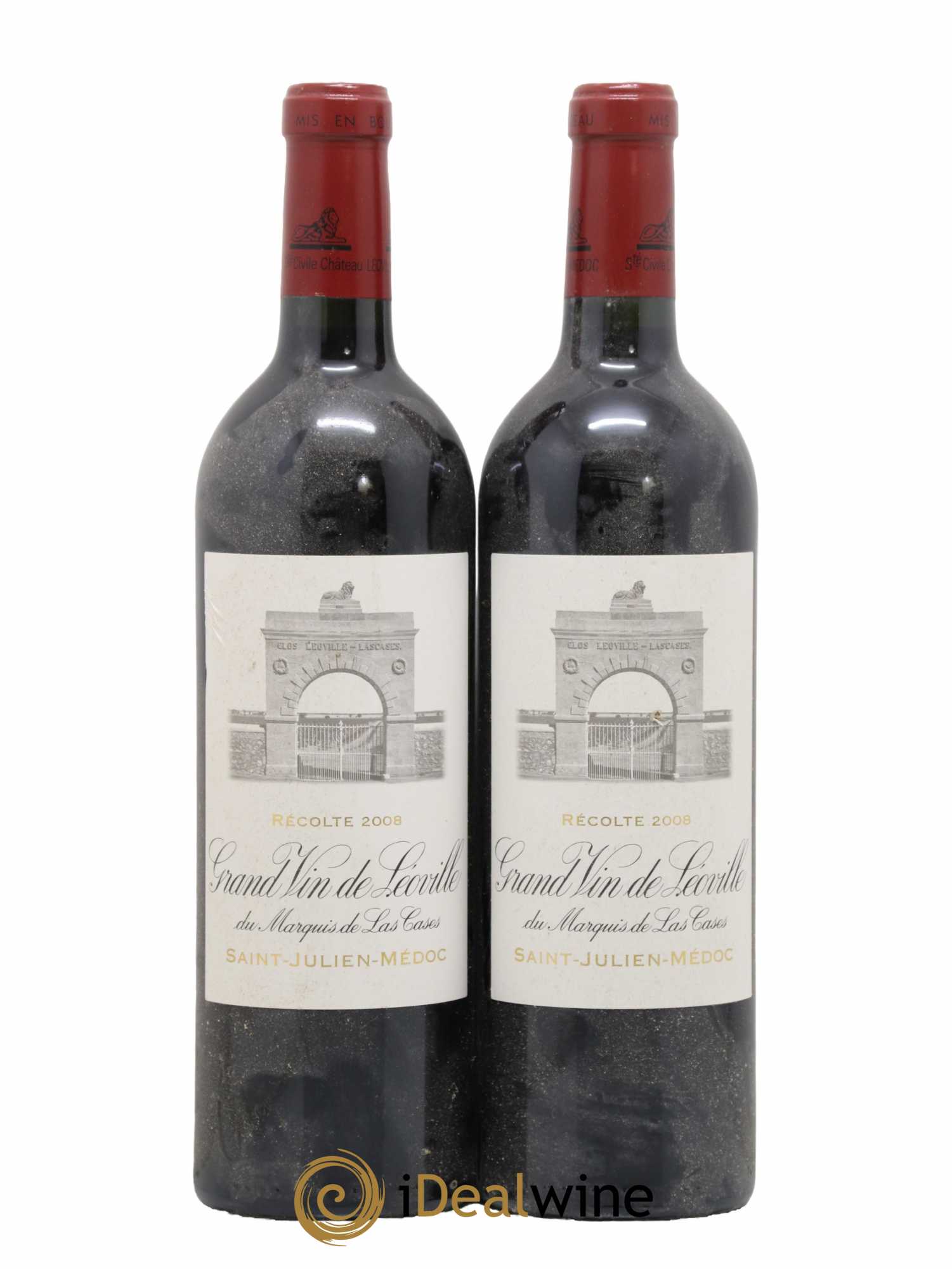 Château Léoville Las Cases 2ème Grand Cru Classé 2008 - Lot de 2 bouteilles - 0