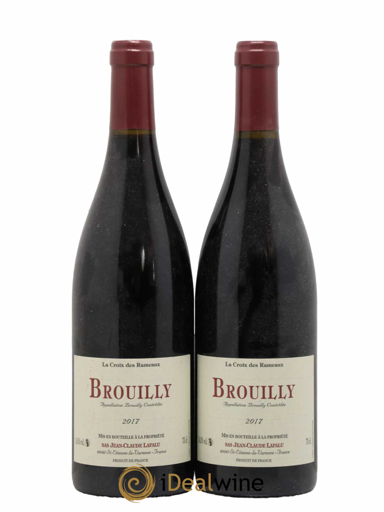 Brouilly La Croix des Rameaux Jean-Claude Lapalu 2017 - Lot de 2 bouteilles - 0