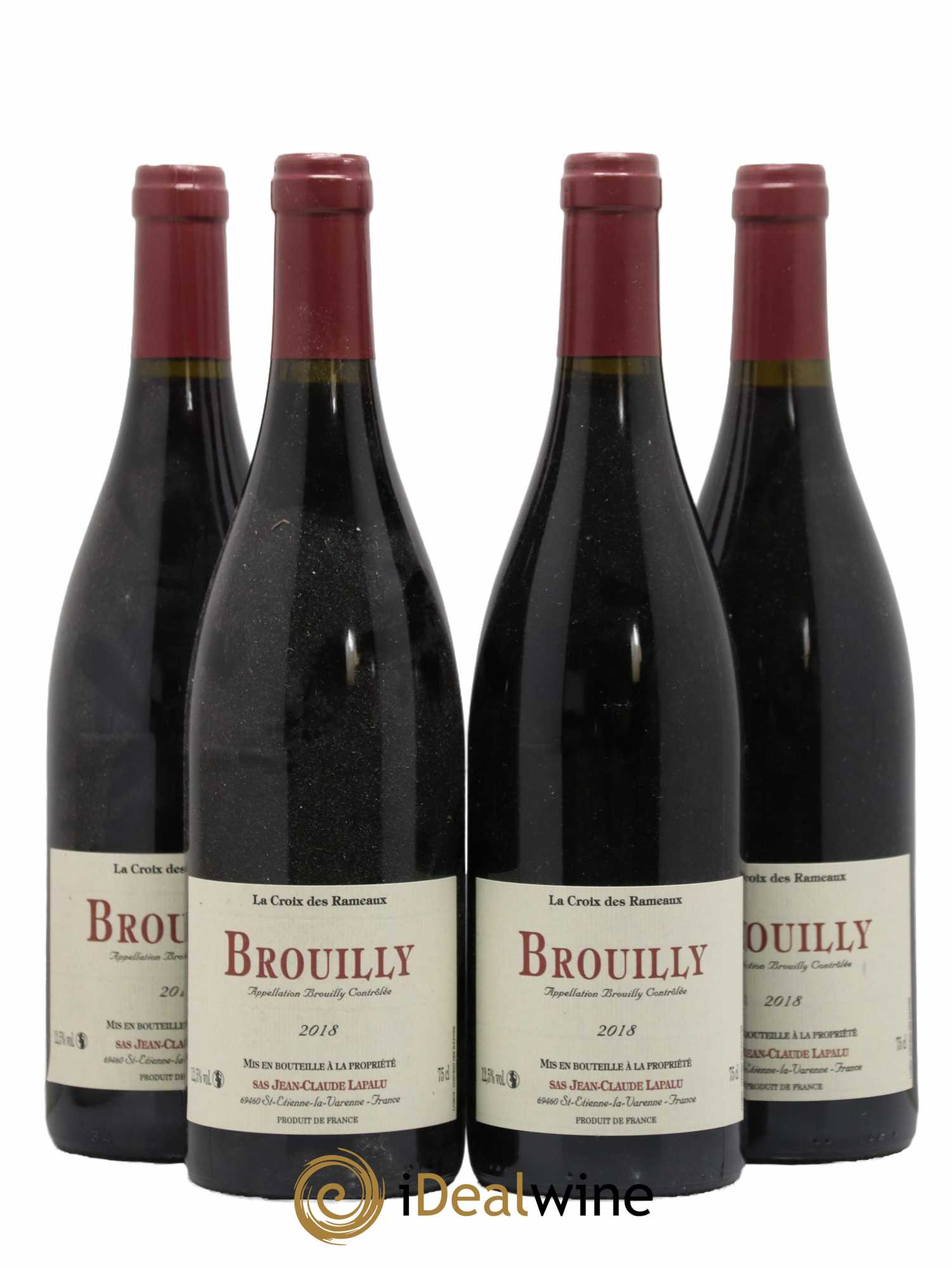 Brouilly La Croix des Rameaux Jean-Claude Lapalu 2018 - Lot de 4 bouteilles - 0