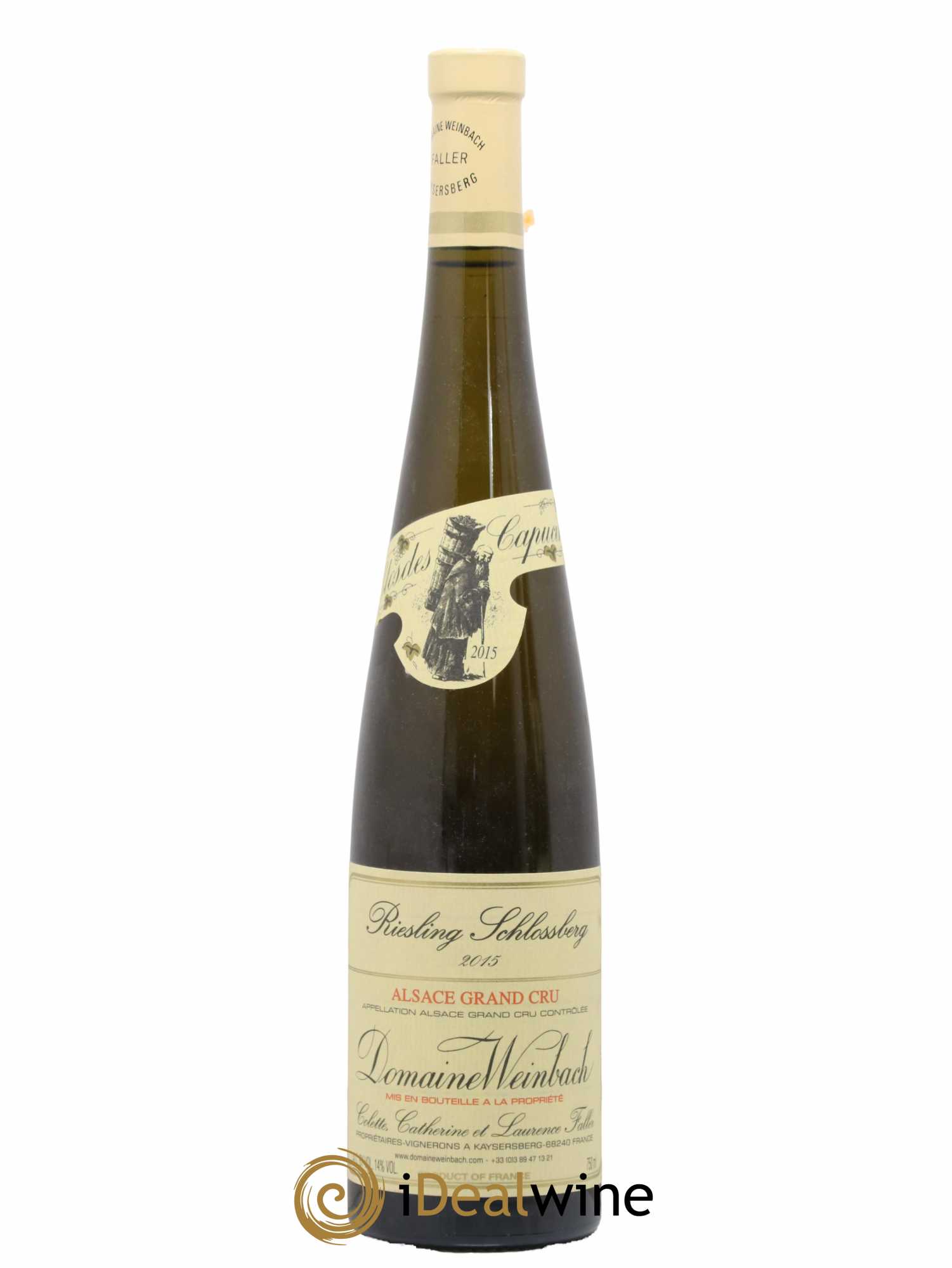 Alsace Grand Cru Schlossberg Riesling Weinbach (Domaine) 2015 - Lot de 1 bouteille - 0