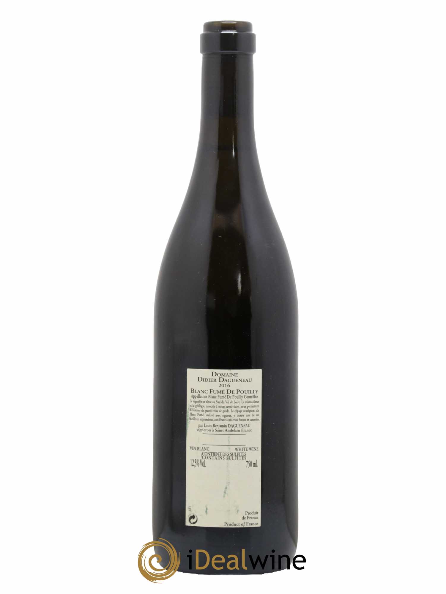 Vin de France (anciennement Pouilly-Fumé) Buisson Renard Dagueneau (Domaine Didier - Louis-Benjamin) 2016 - Lot de 1 bouteille - 1