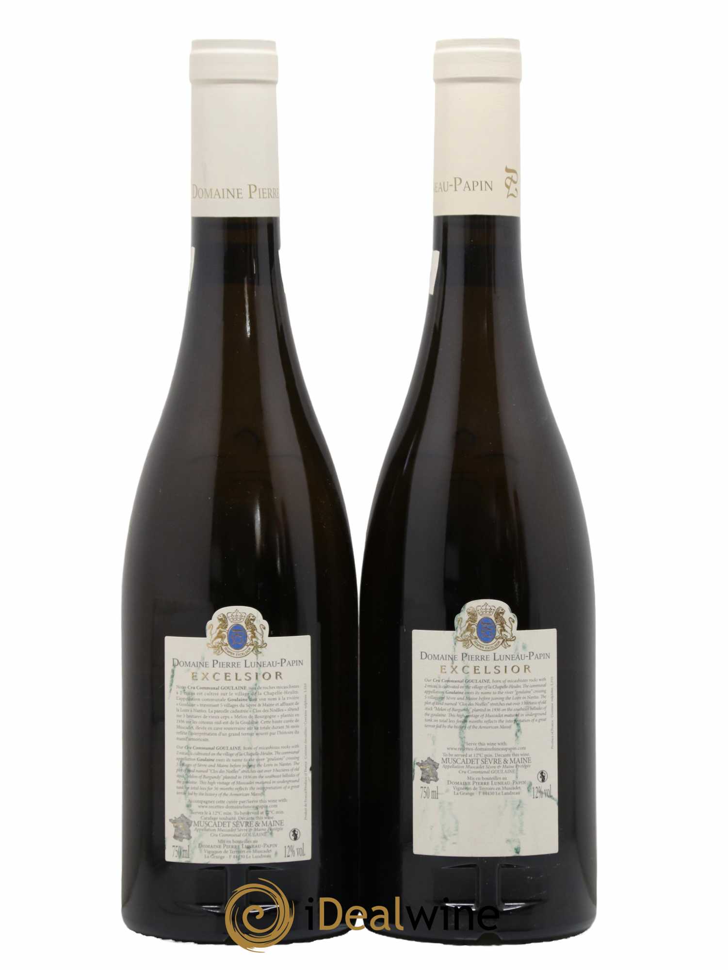Muscadet-Sèvre-et-Maine Clos des Noelles Excelsior Domaine Luneau papin 2014 - Lot de 2 bouteilles - 1