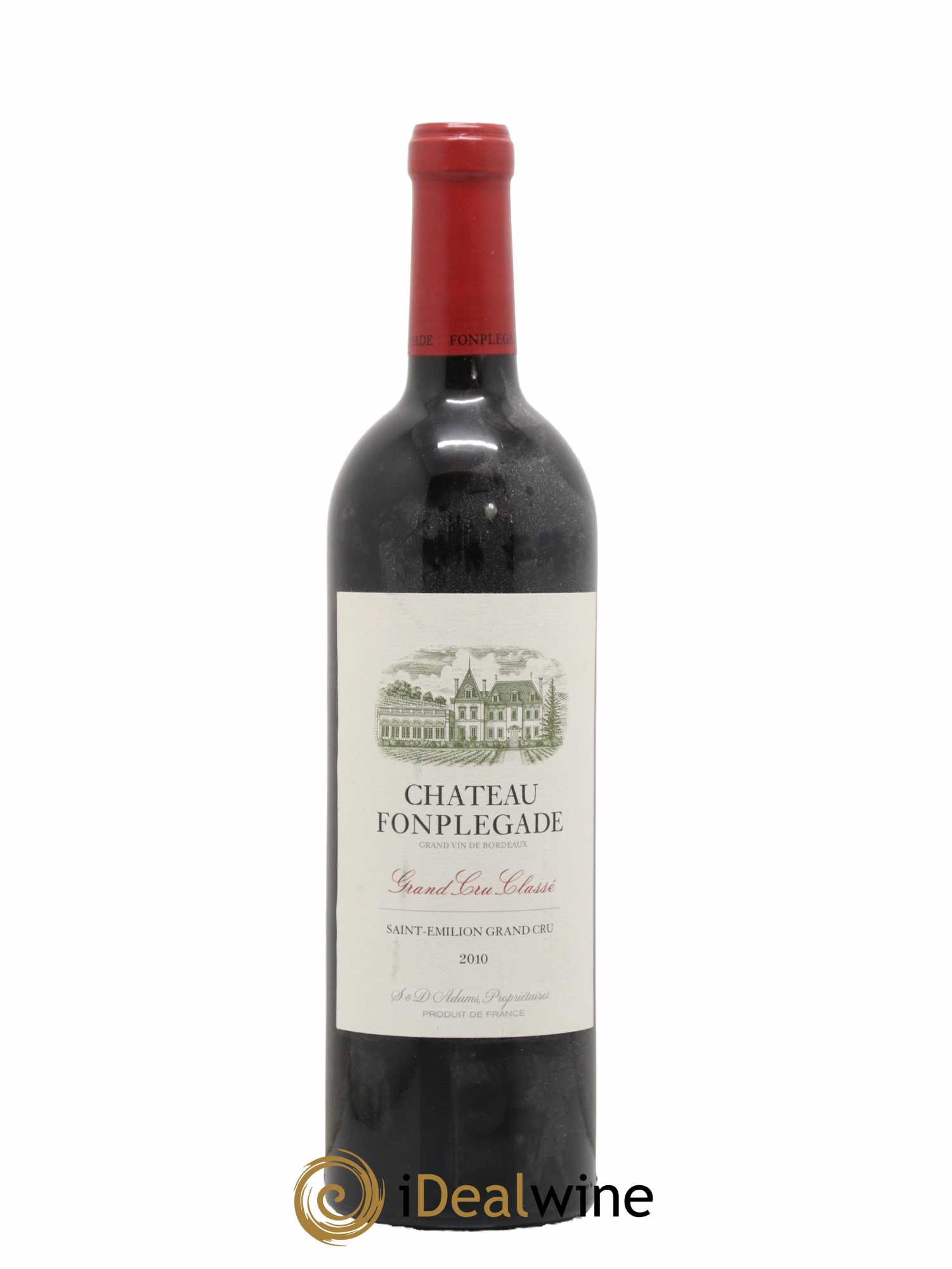 Château Fonplegade Grand Cru Classé 2010 - Lot de 1 bouteille - 0