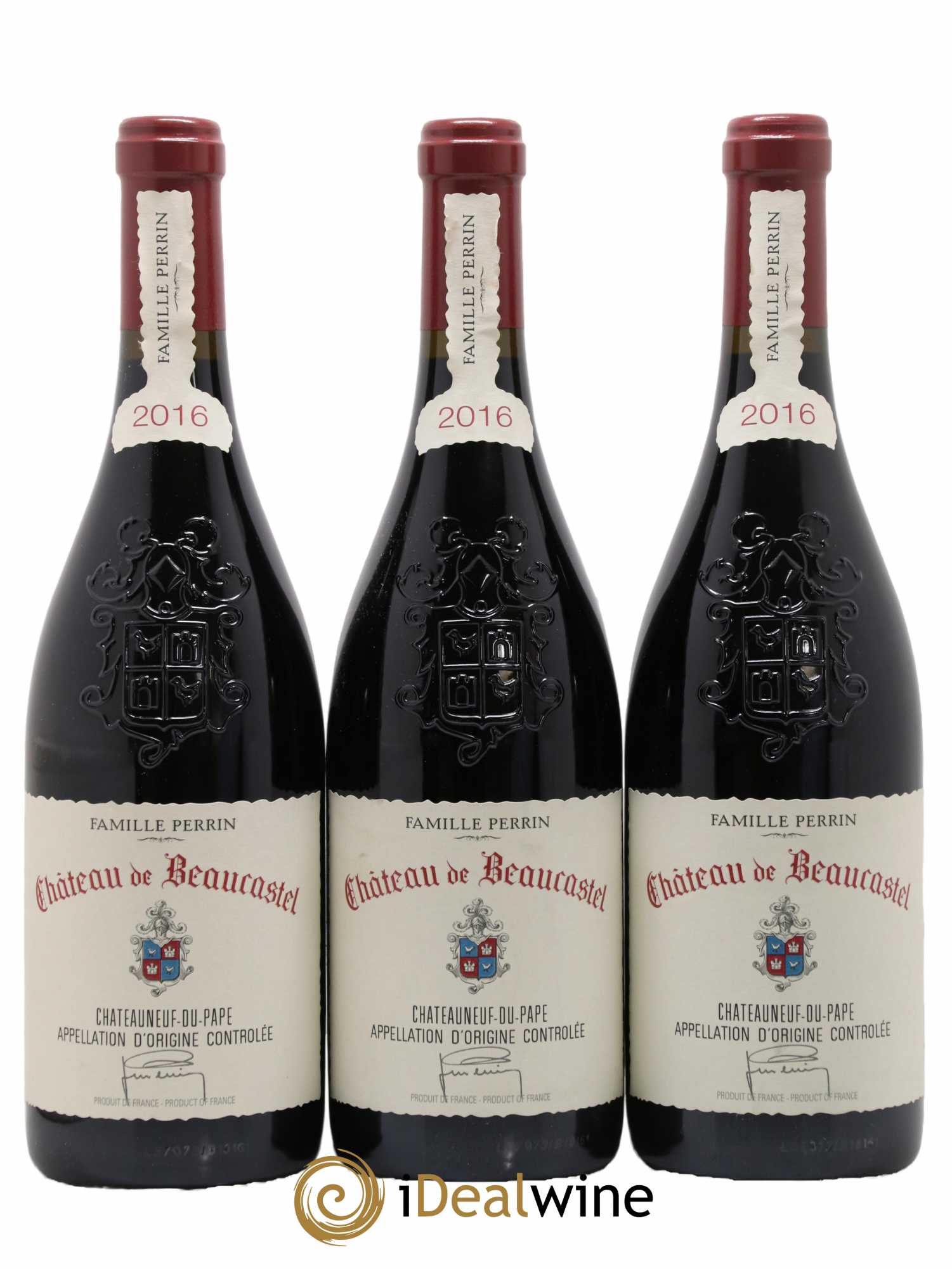 Châteauneuf-du-Pape Château de Beaucastel Famille Perrin 2016 - Lot de 3 bouteilles - 0