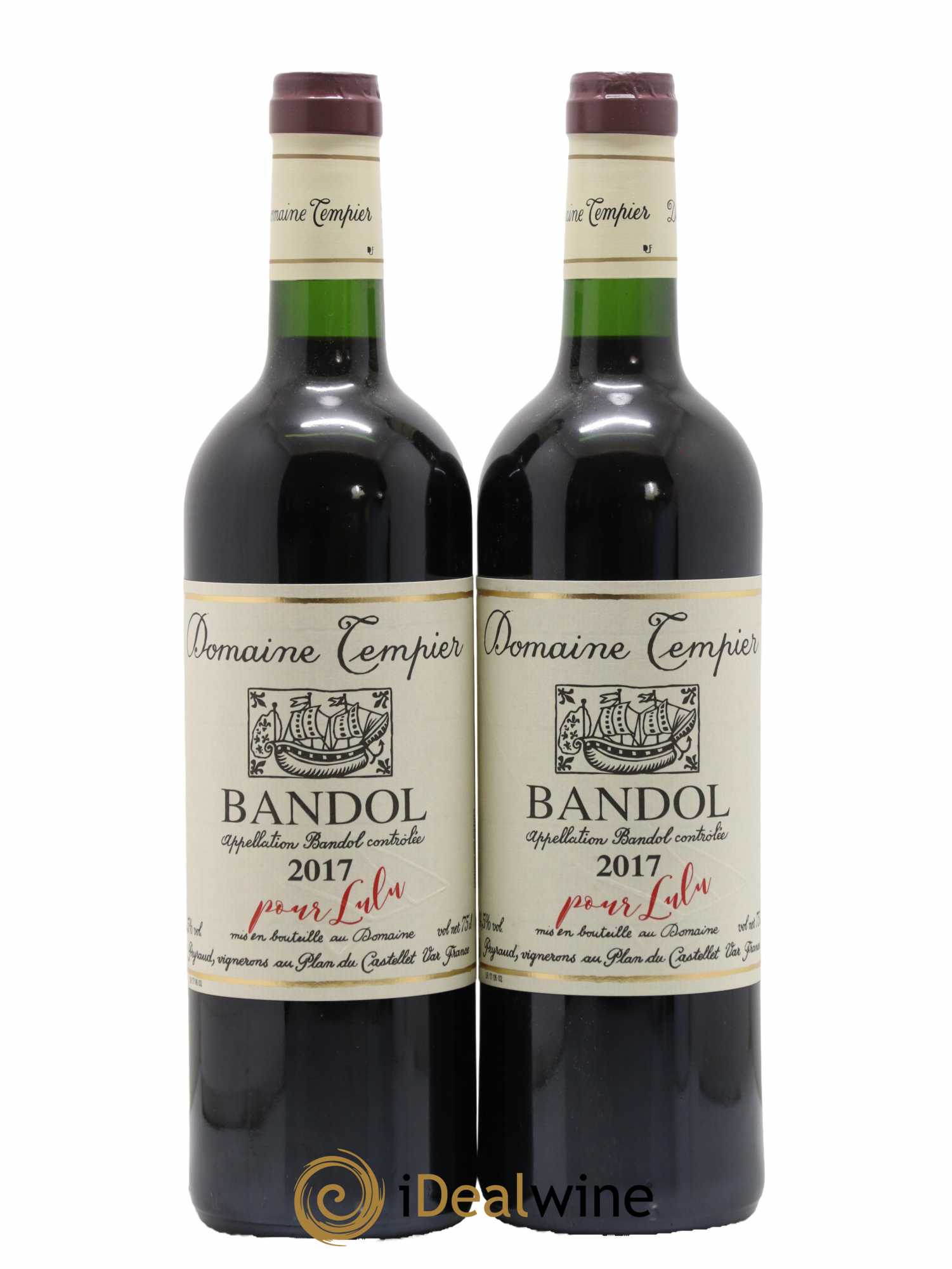 Bandol Domaine Tempier Lulu et Lucien Famille Peyraud 2017 - Lot de 2 bouteilles - 0