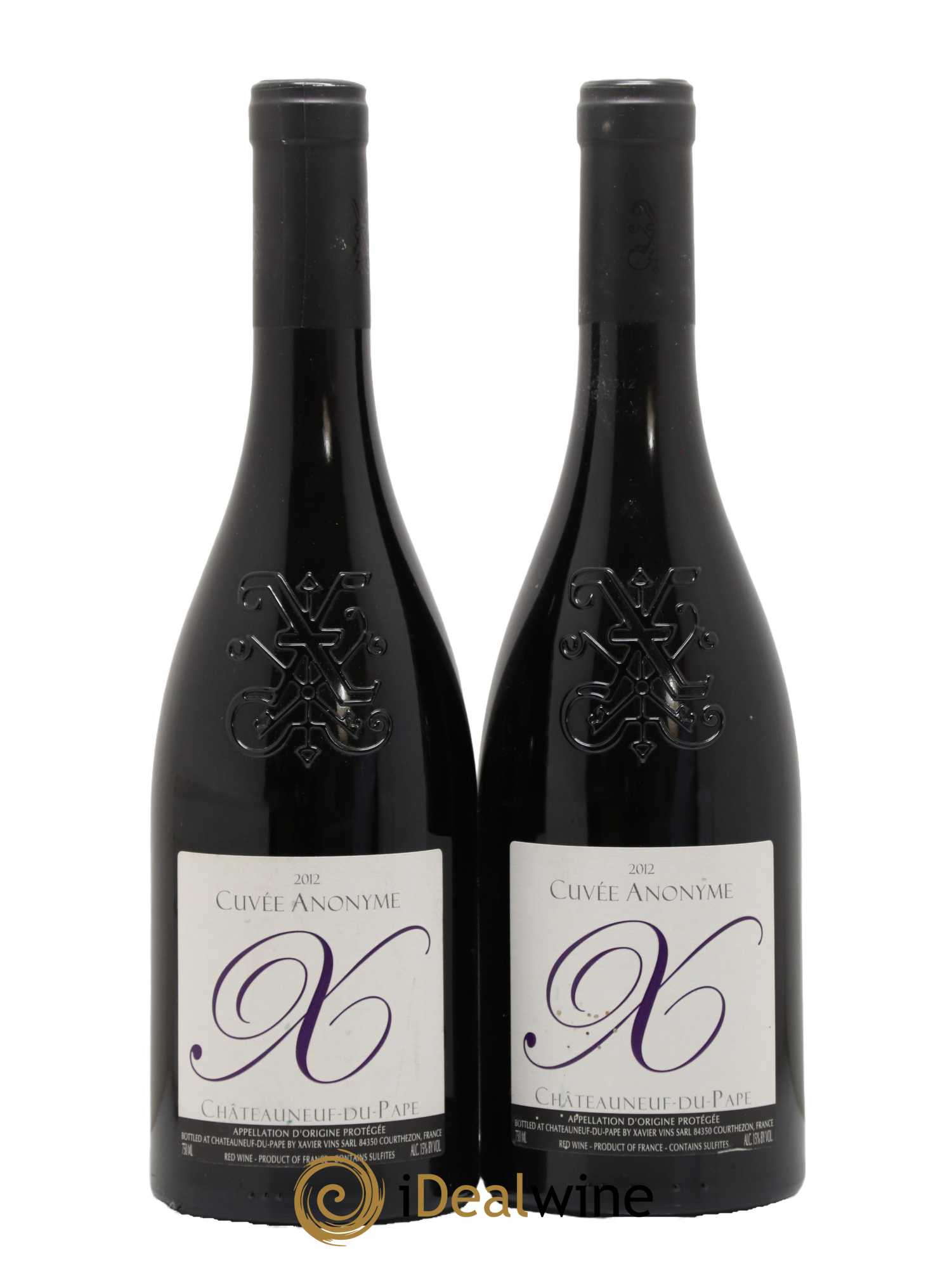 Châteauneuf-du-Pape Cuvee Anonyme Xavier Vignon 2012 - Lot de 2 bouteilles - 0