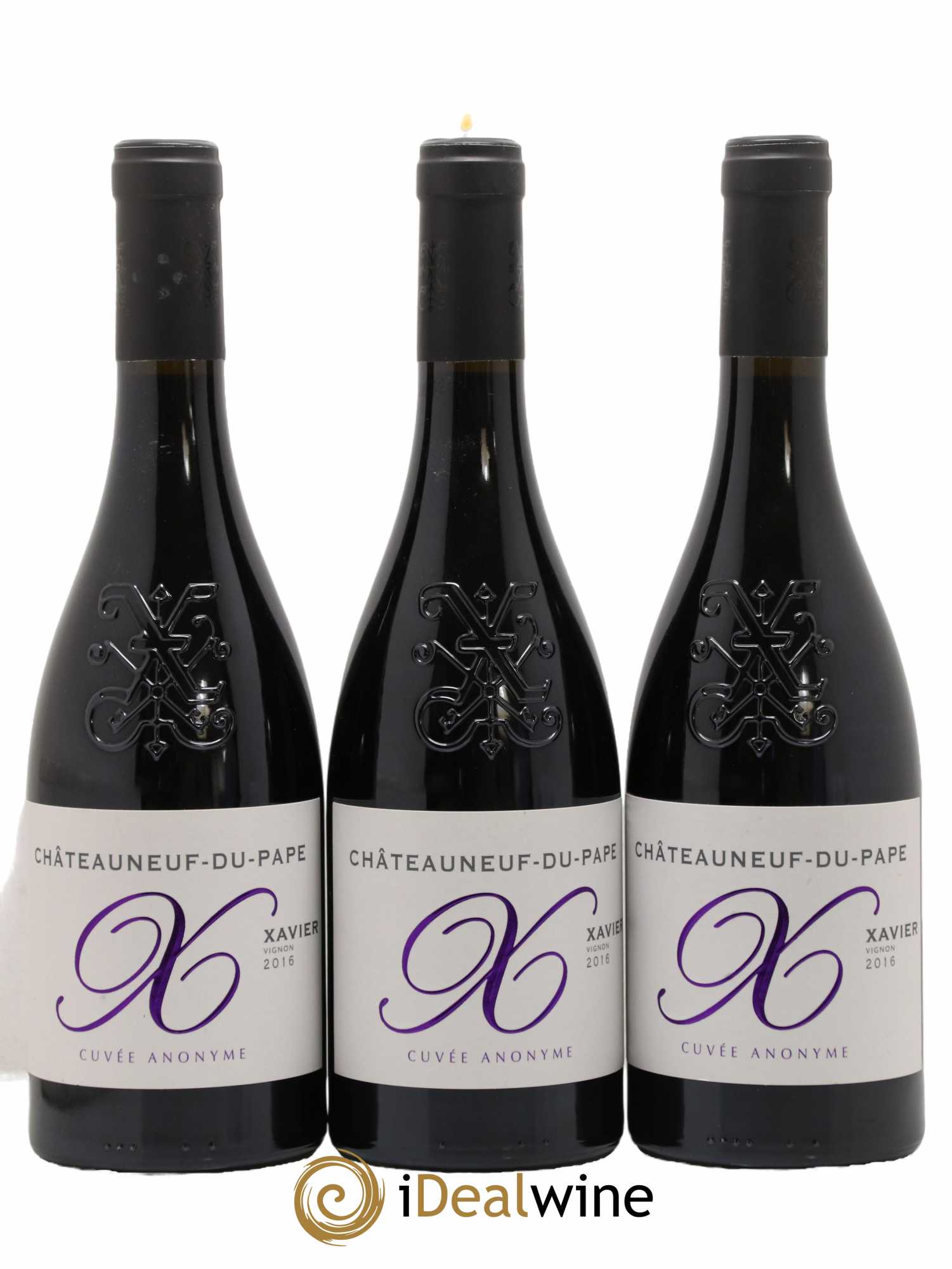 Châteauneuf-du-Pape Cuvee Anonyme Xavier Vignon 2016 - Lot of 3 bottles - 0