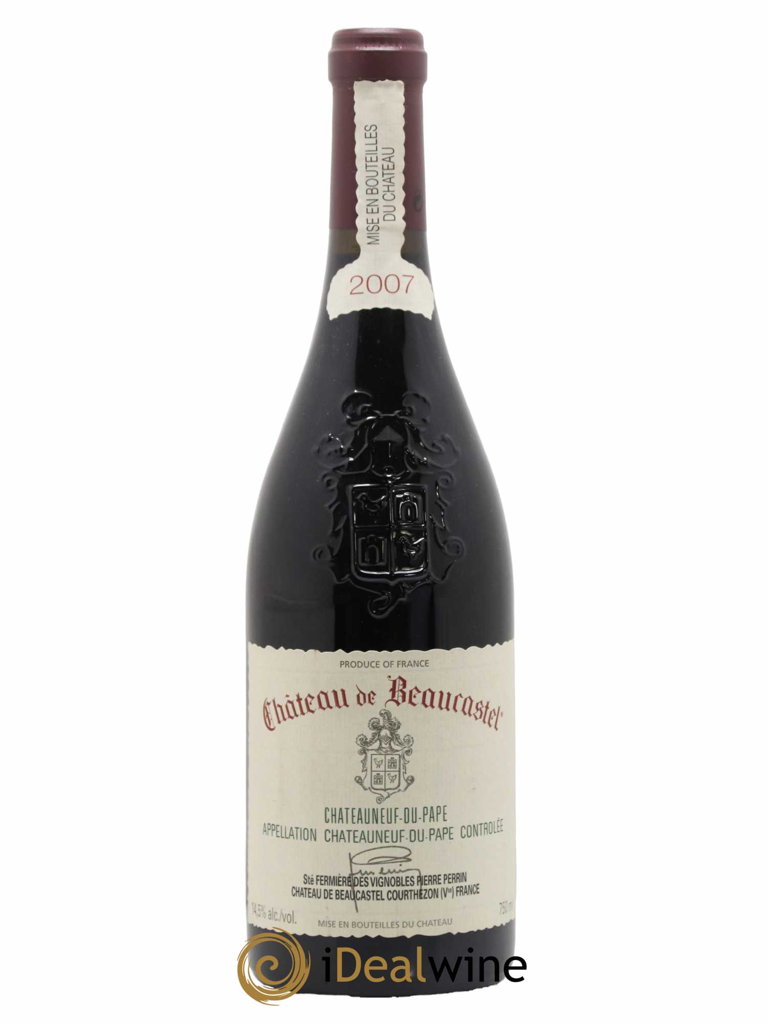 Châteauneuf-du-Pape Château de Beaucastel Famille Perrin 2007 - Lot de 1 bouteille - 0