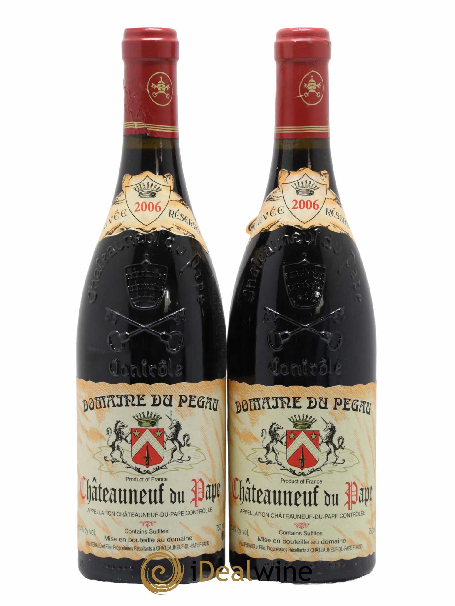 Châteauneuf-du-Pape Domaine du Pégau Cuvée Réservée Paul et Laurence Féraud 2006 - Lot de 2 bouteilles - 0