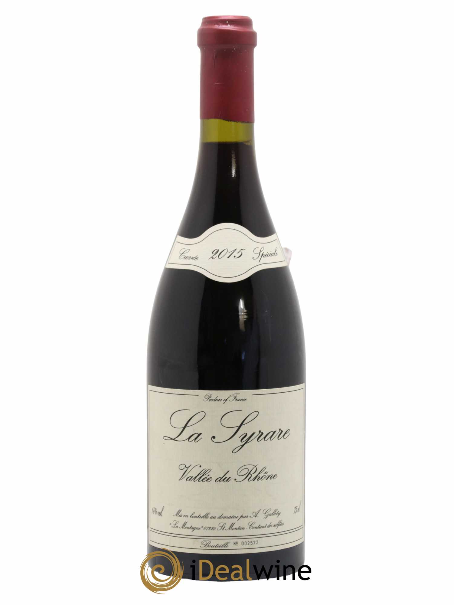 Côtes du Vivarais La Syrare Gallety (Domaine) 2015 - Lot de 1 bouteille - 0
