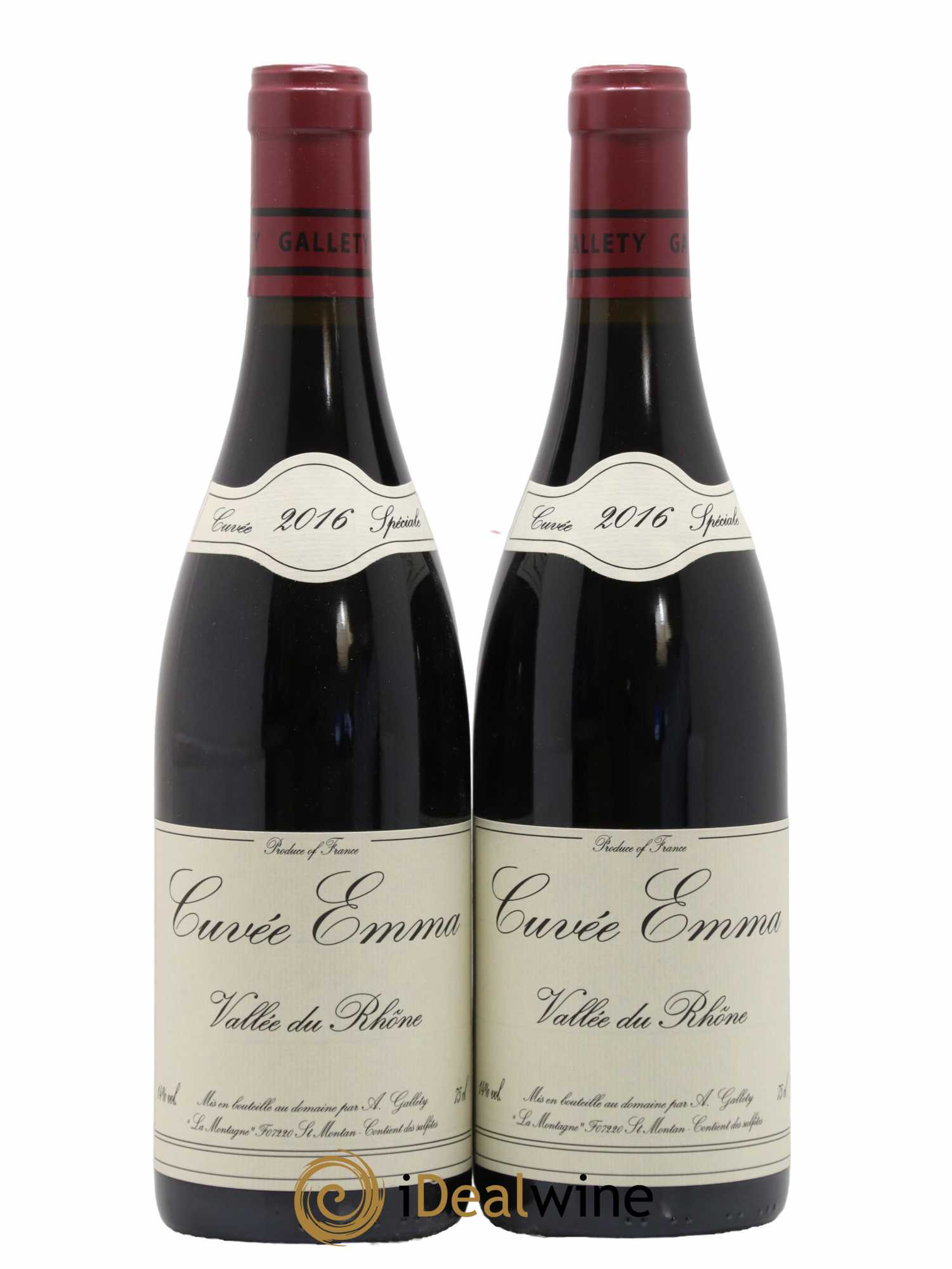 Côtes du Vivarais Cuvée Emma Gallety (Domaine) 2016 - Lot de 2 bouteilles - 0