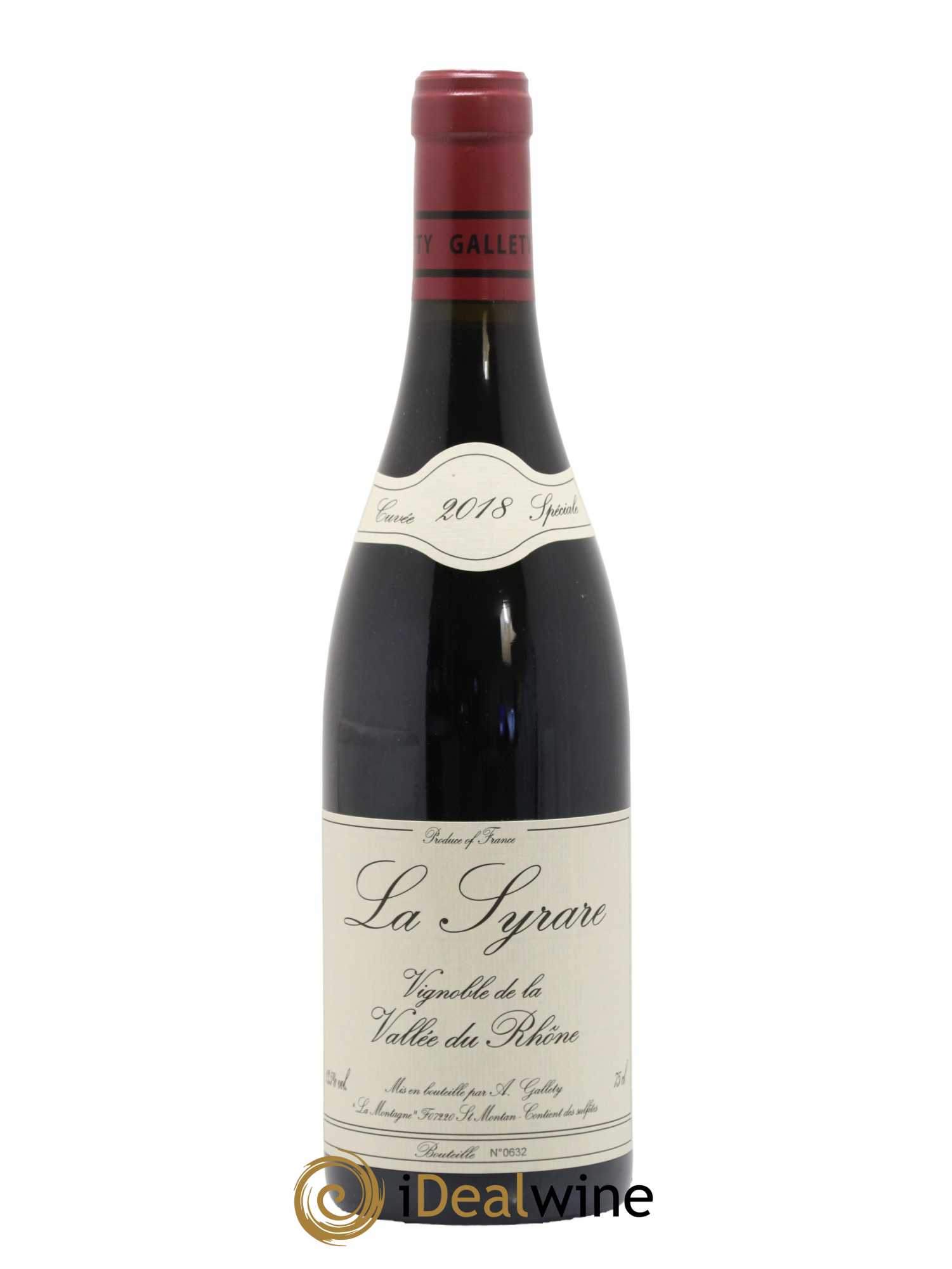 Côtes du Vivarais La Syrare Gallety (Domaine) 2018 - Lot de 1 bouteille - 0